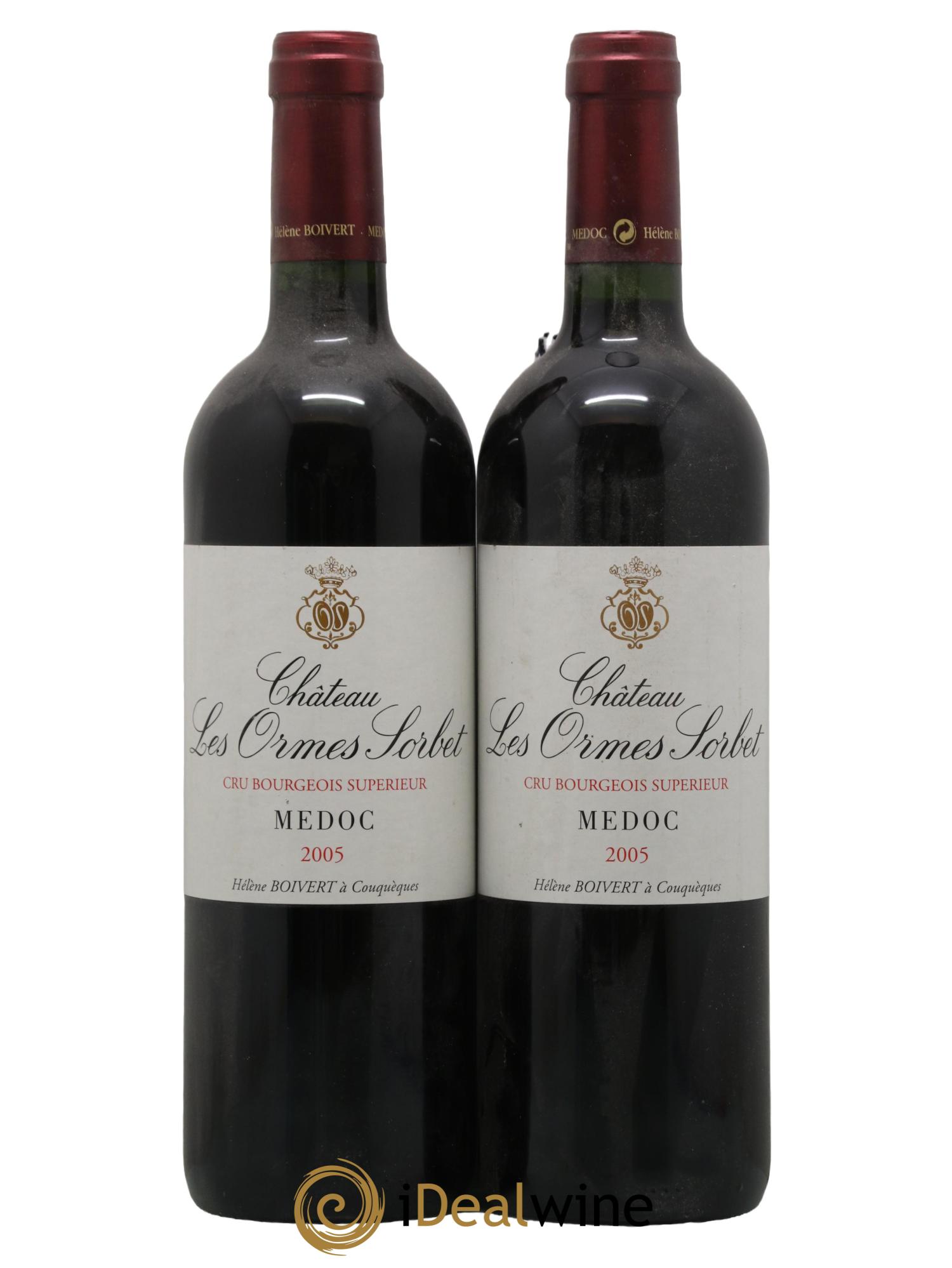 Château les Ormes Sorbet Cru Bourgeois 2005 - Lot de 2 bouteilles - 0