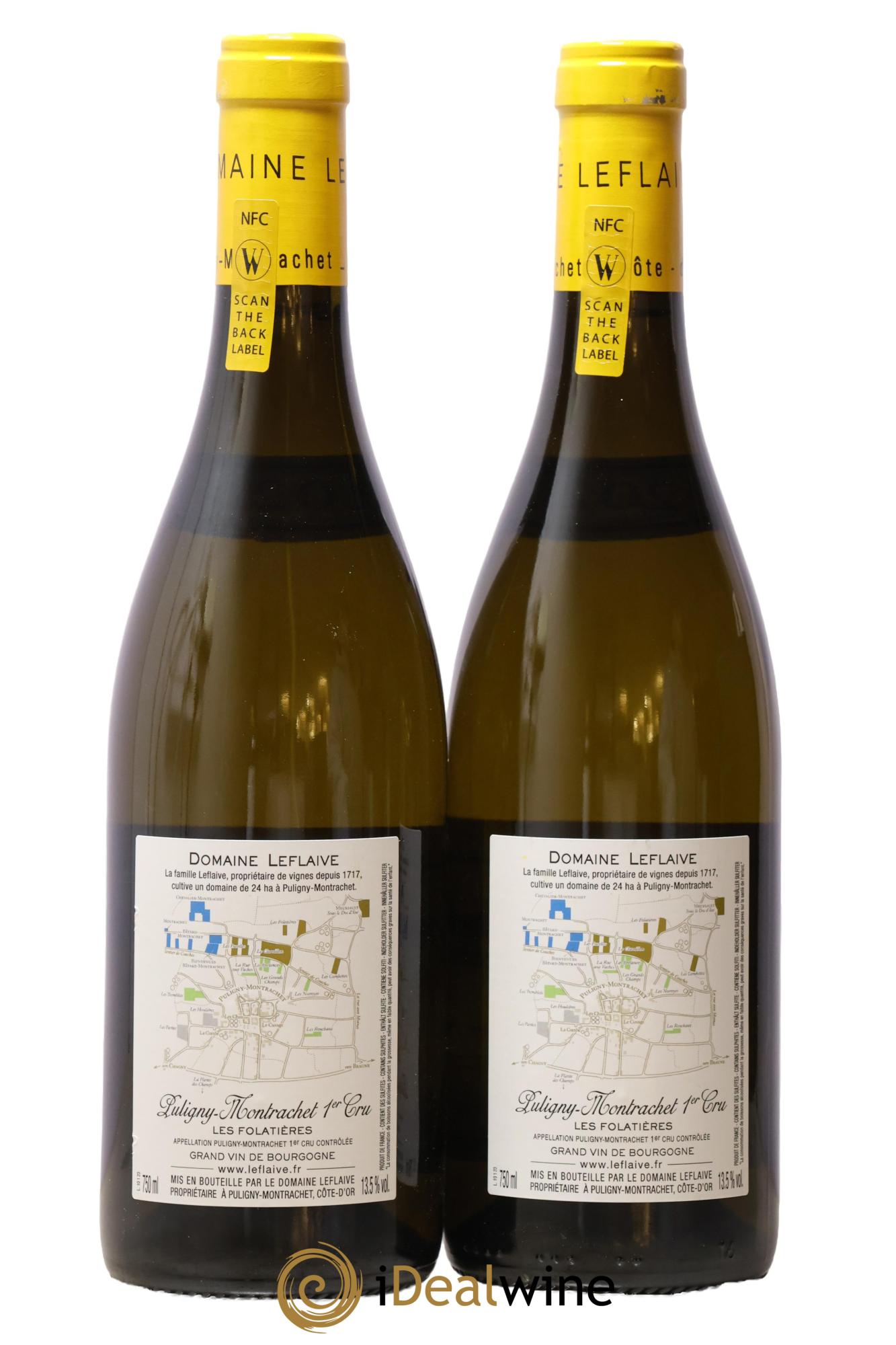 Puligny-Montrachet 1er Cru Les Folatières Leflaive (Domaine) 2023 - Lot de 2 bouteilles - 1