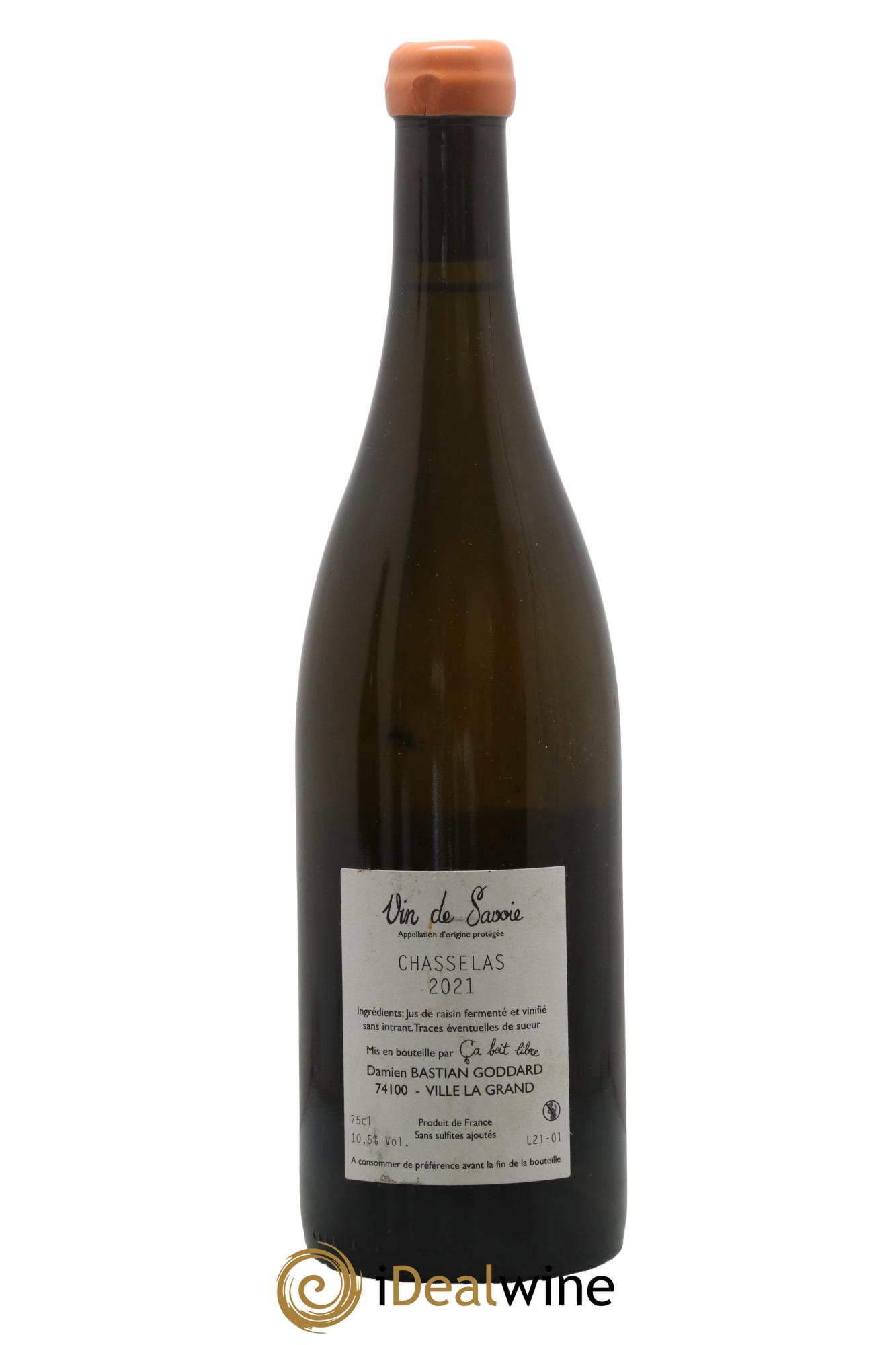 Vin de Savoie Mont Blanc Orangé Chasselas Bastian Goddard 2021 - Lotto di 1 bottiglia - 1