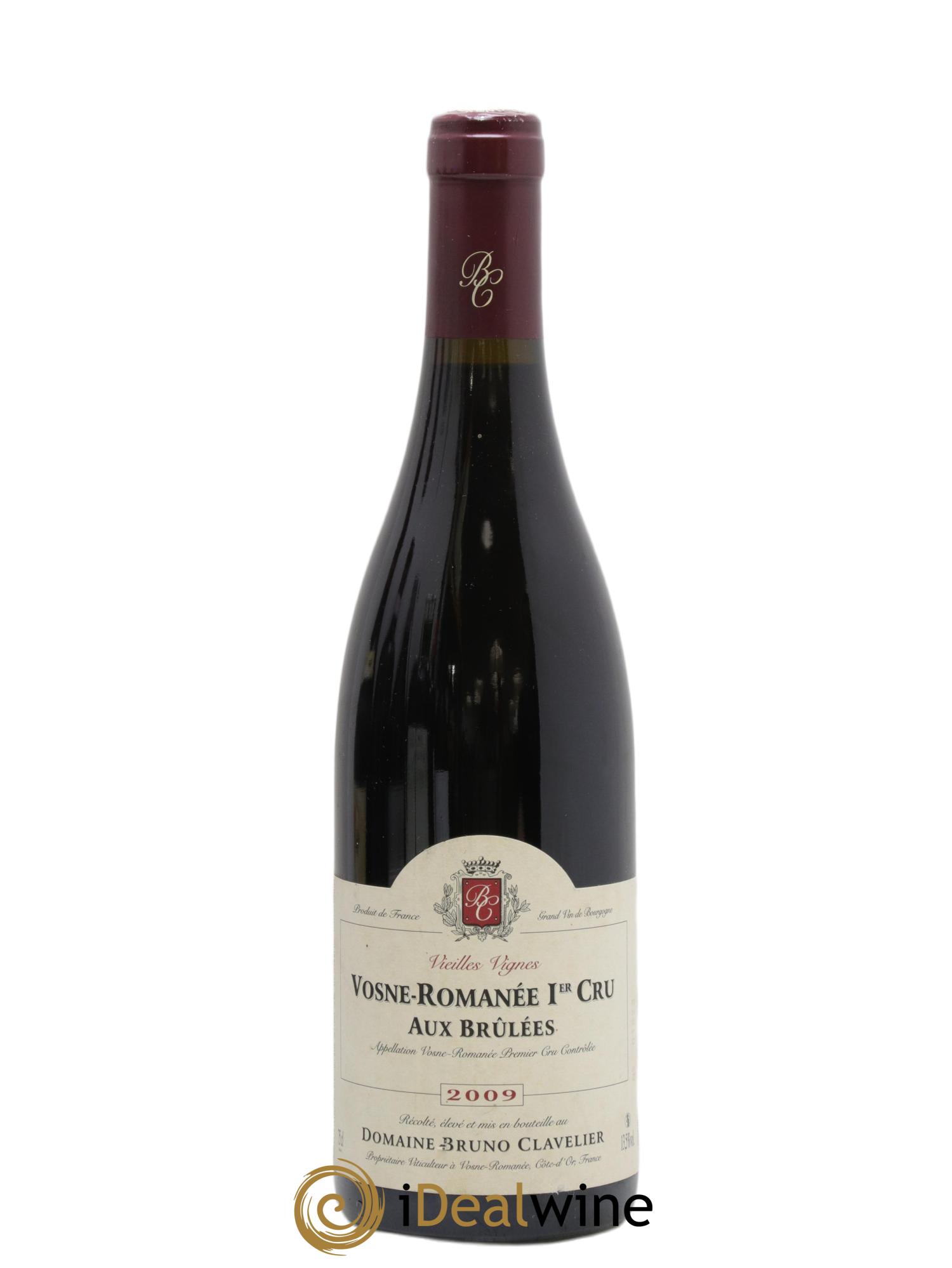 Vosne-Romanée 1er Cru Aux Brulées Vieilles Vignes Bruno Clavelier 2009 - Lot de 1 bouteille - 0