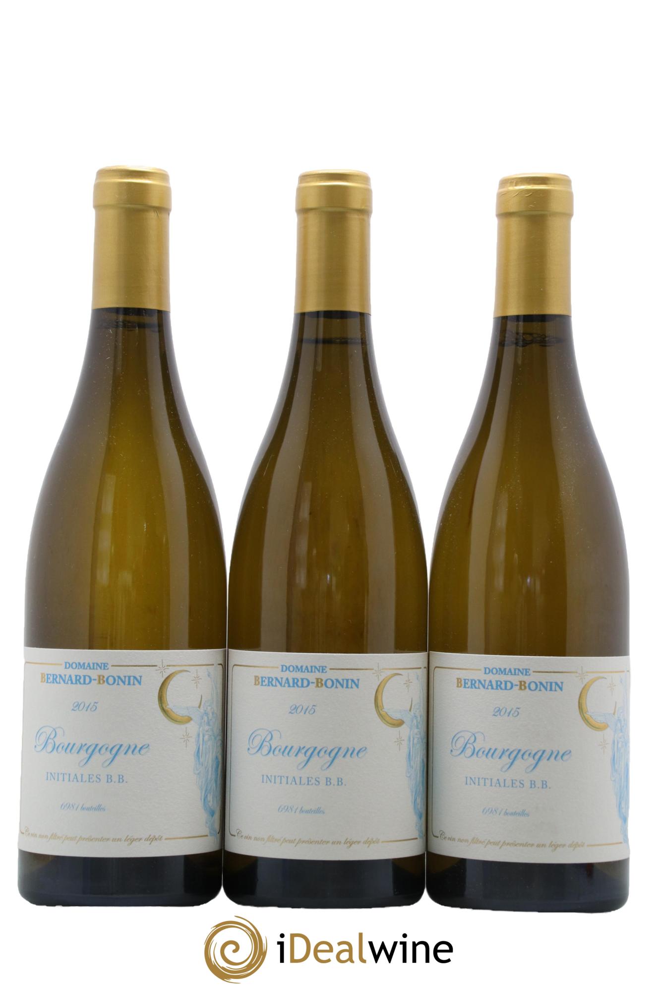Bourgogne Initiales BB Bernard Bonin 2015 - Lot de 3 bouteilles - 0