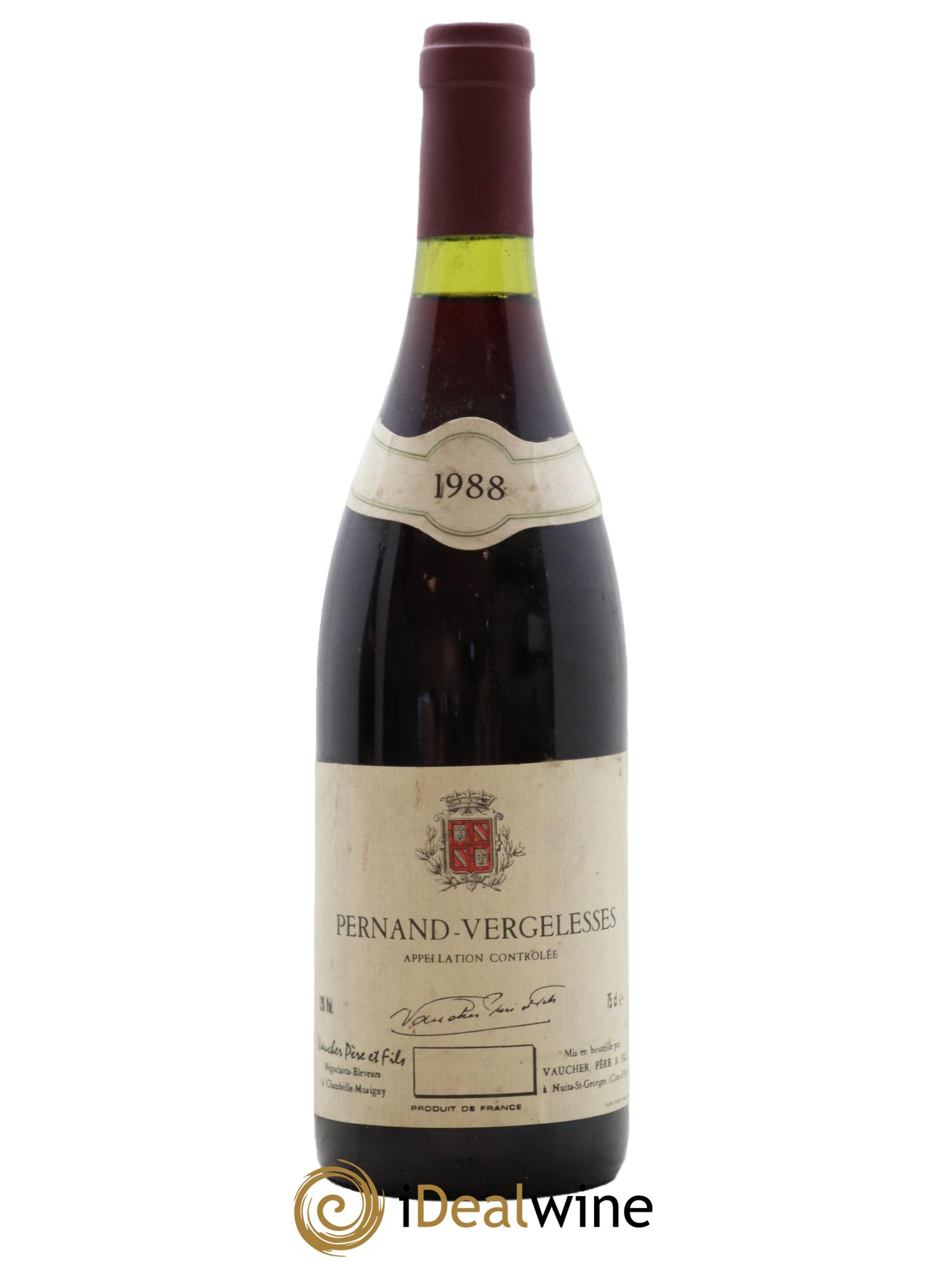Pernand-Vergelesses Vaucher Père et Fils 1988 - Lot de 1 bouteille - 0