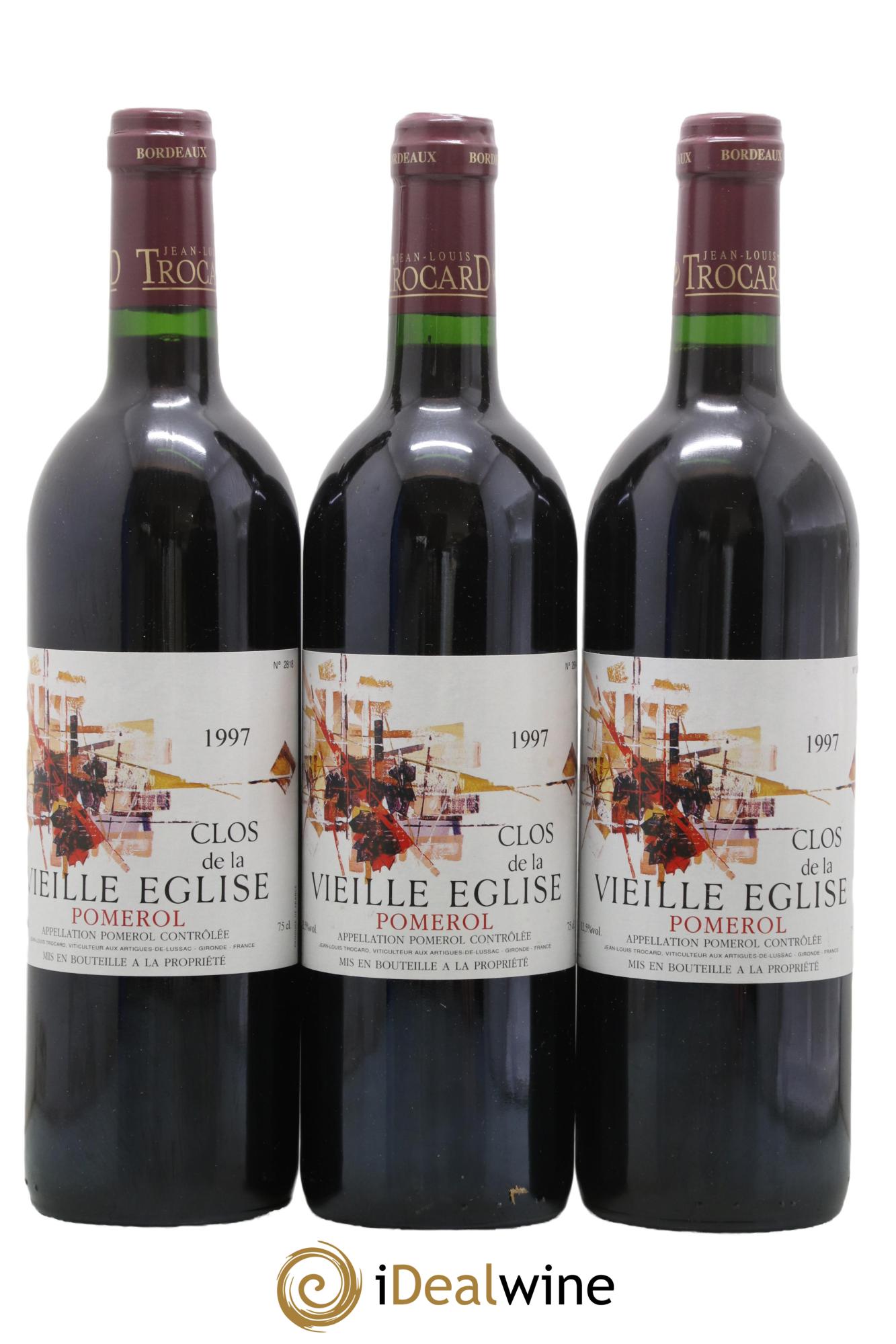Clos de la Vieille Eglise 1997 - Lot de 3 bouteilles - 0
