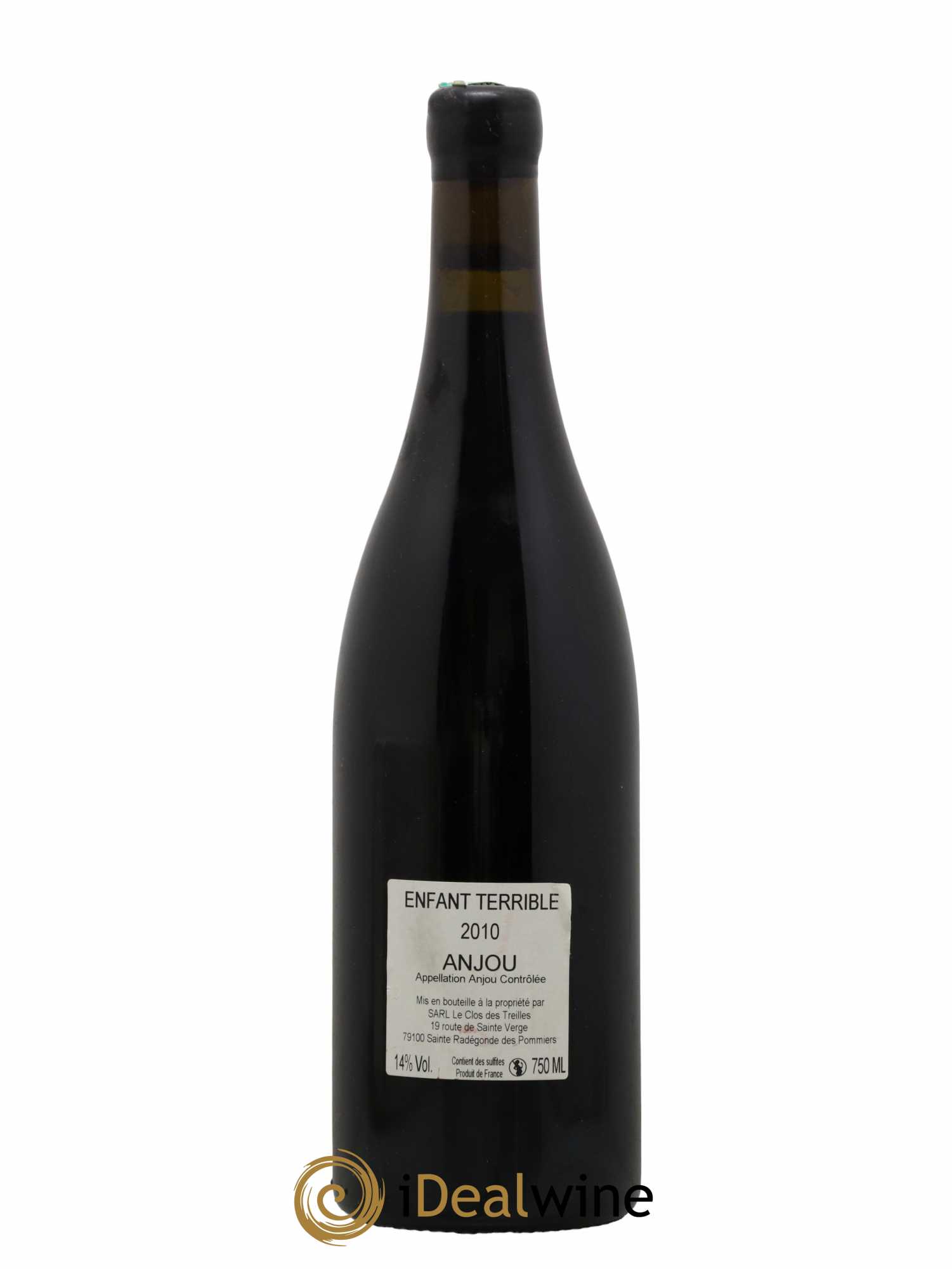 Anjou Clos des Treilles L'Enfant Terrible Nicolas Réau 2010 - Lot de 1 bouteille - 1
