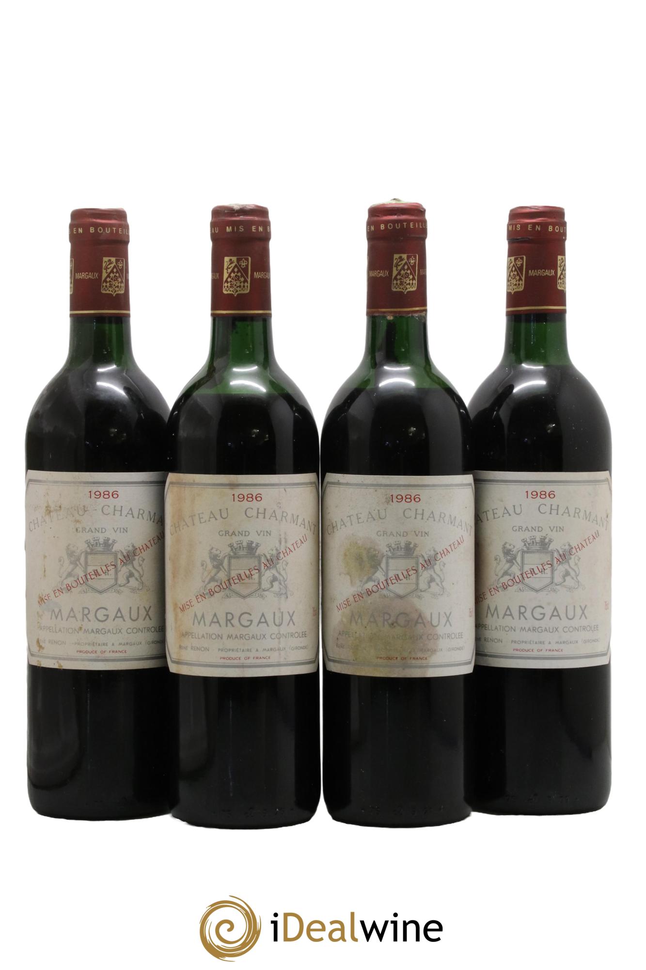 Château Charmant 1986 - Lot of 4 bottles - 0