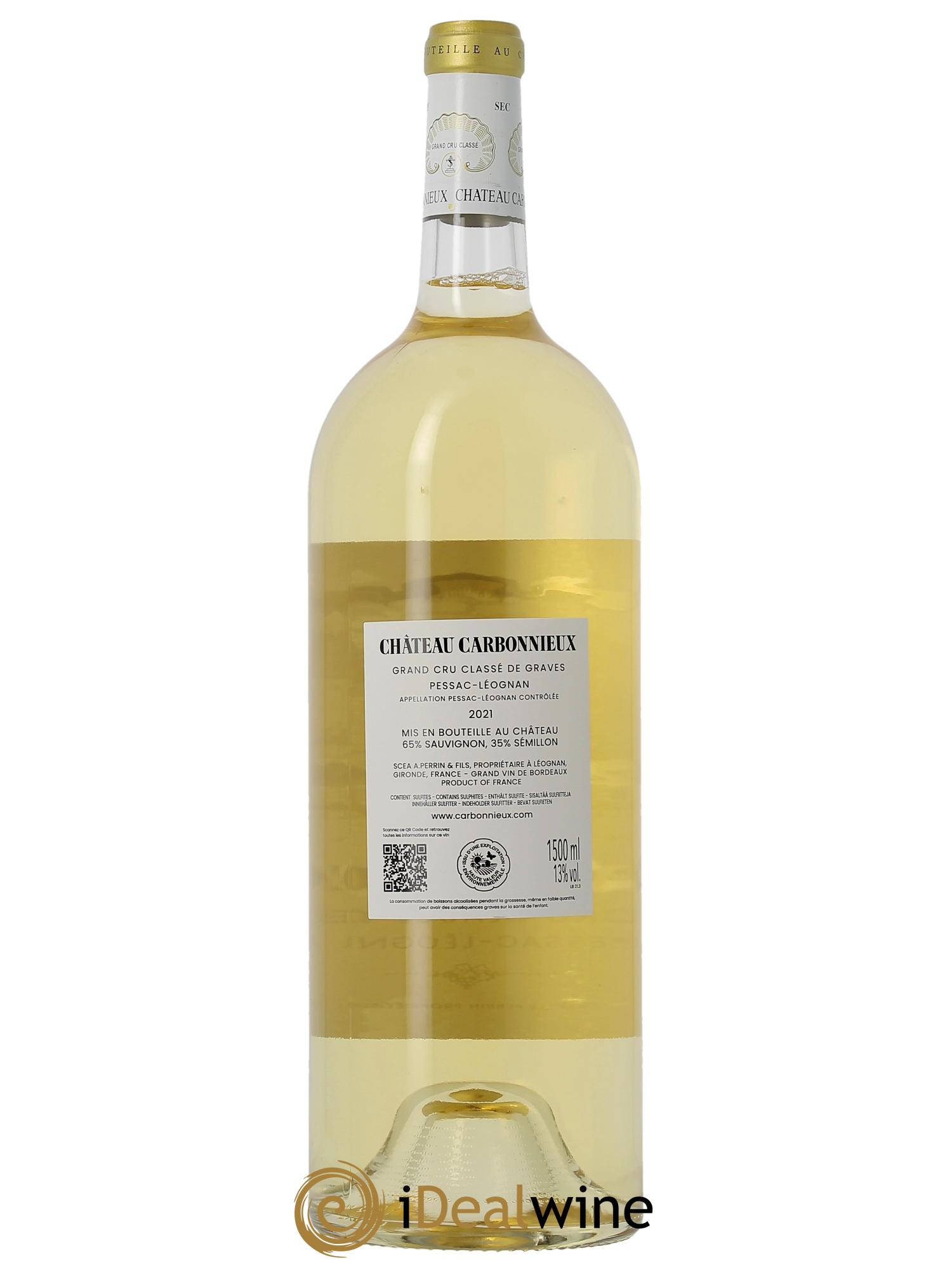 Château Carbonnieux Cru Classé de Graves (Cassetta in legno a partire da  3 bts) 2021 - Lotto di 1 magnum - 1