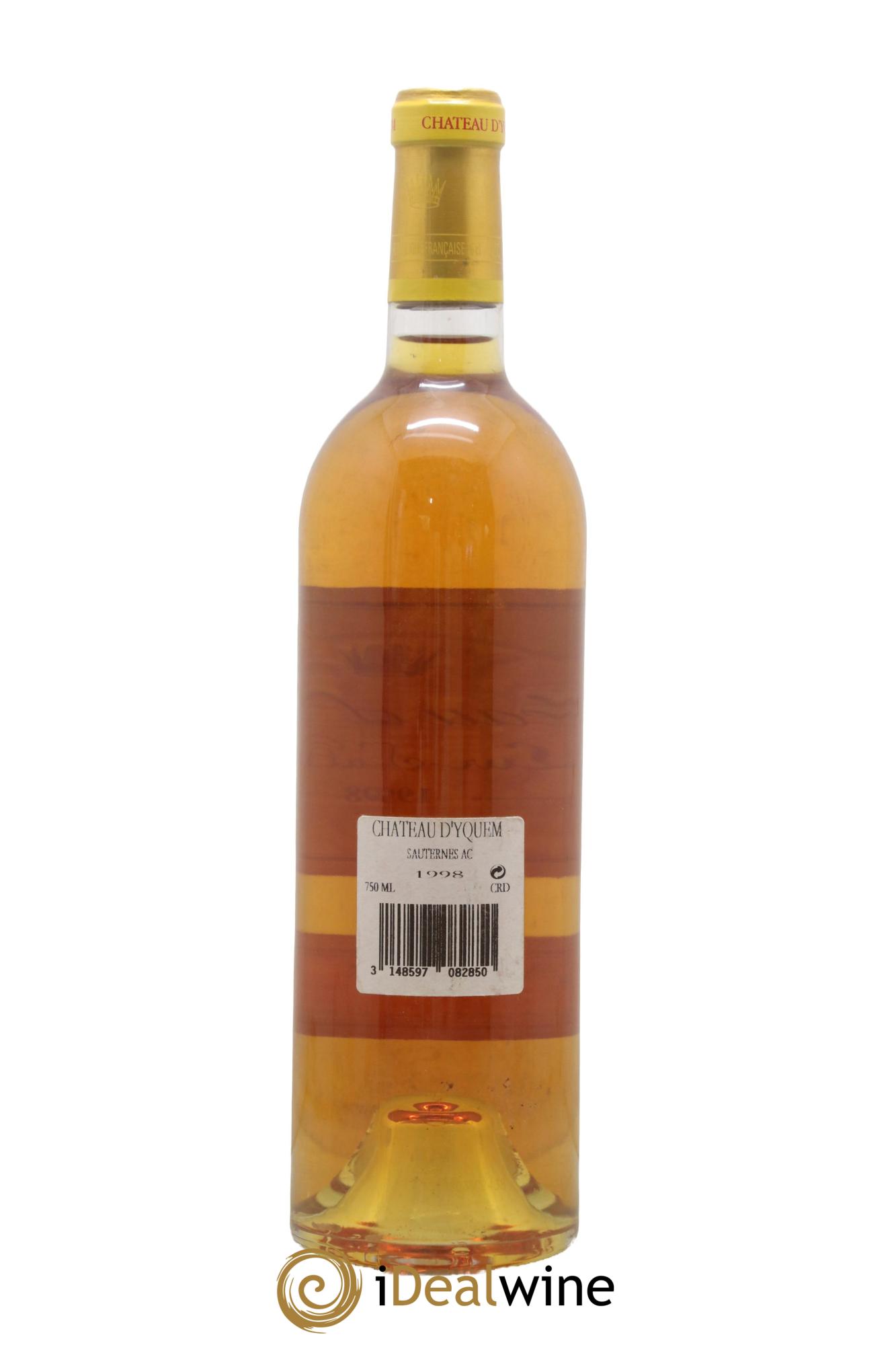Château d' Yquem 1er Cru Classé Supérieur 1998 - Posten von 1 Flasche - 1