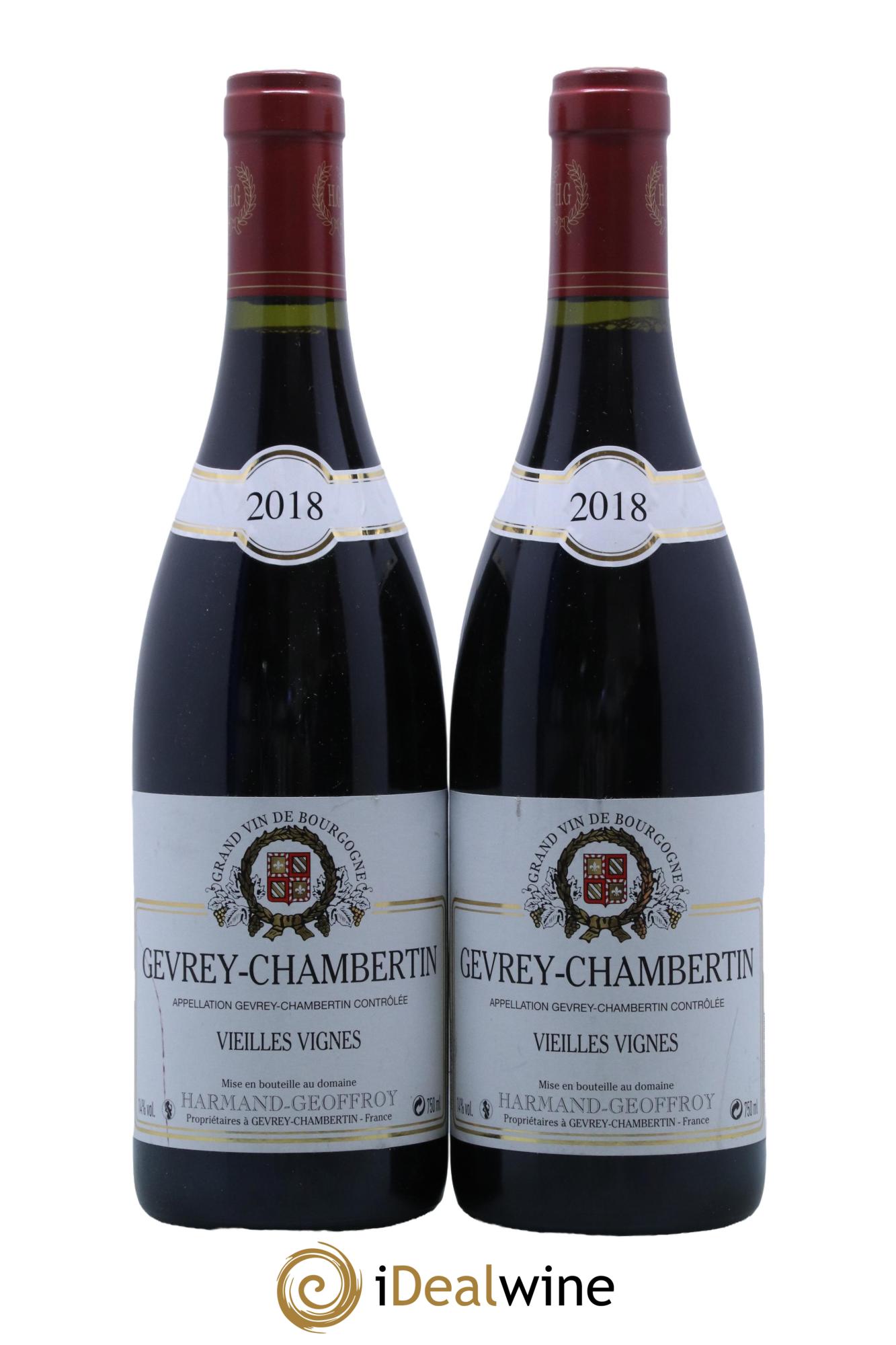 Gevrey-Chambertin Vieilles vignes Harmand-Geoffroy (Domaine) 2018 - Lot de 2 bouteilles - 0