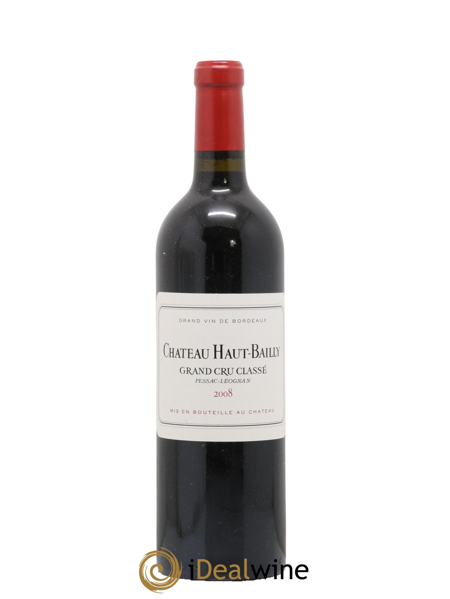 Château Haut-Bailly Cru Classé de Graves 2008 - Lot de 1 bouteille - 0