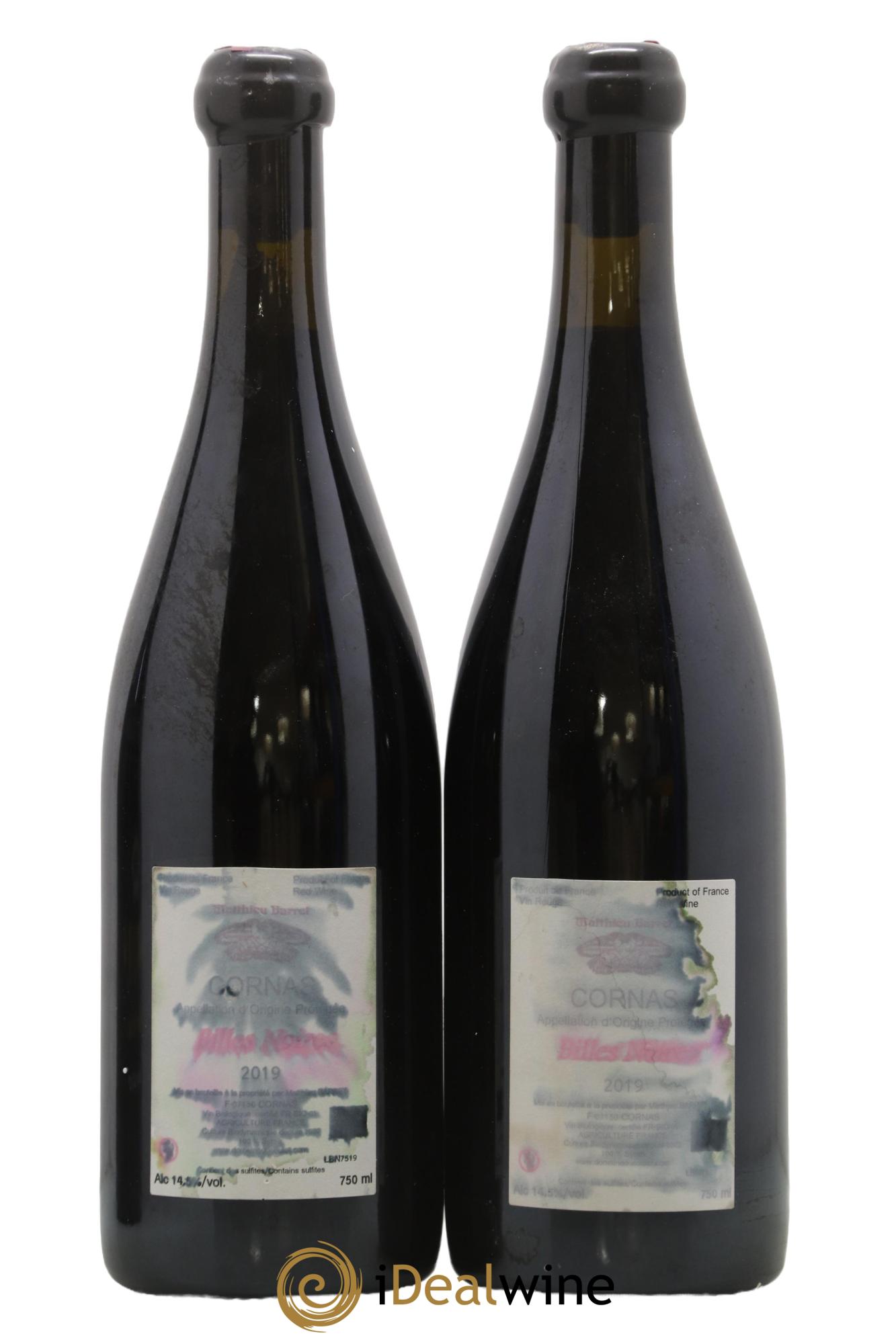 Cornas Billes Noires Coulet (Domaine du) - Matthieu Barret 2019 - Lot de 2 bouteilles - 1