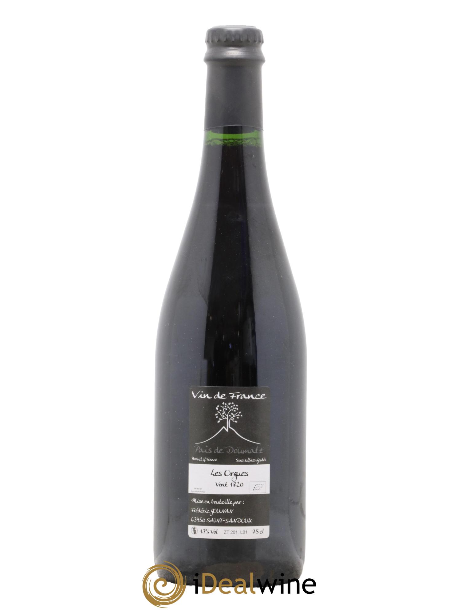 Vin de France Les Orgues Vignoble de l'Arbre Blanc 2018 - Lot de 1 bouteille - 1