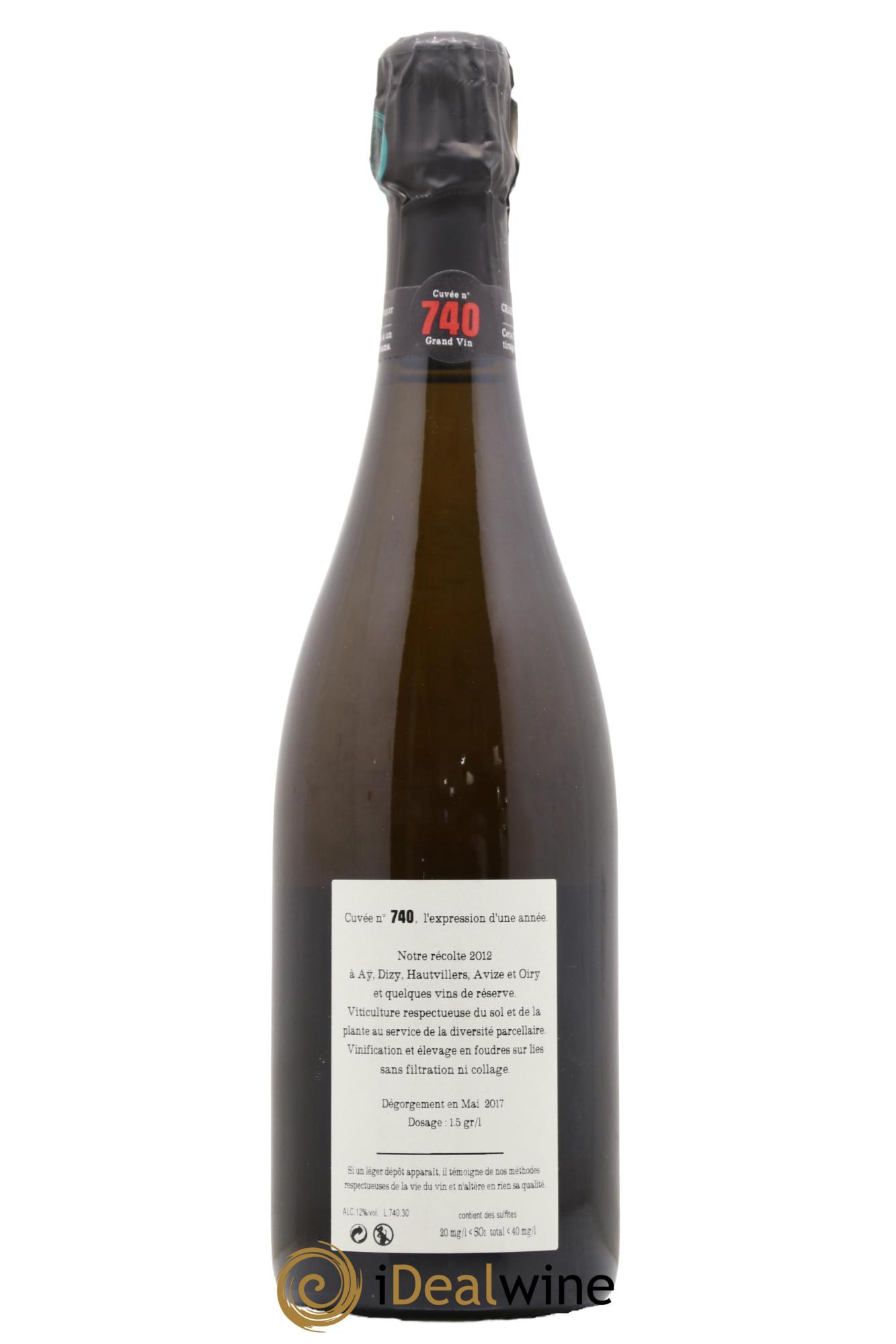 Cuvée 740 Extra-Brut Jacquesson - Lot de 1 bouteille - 1