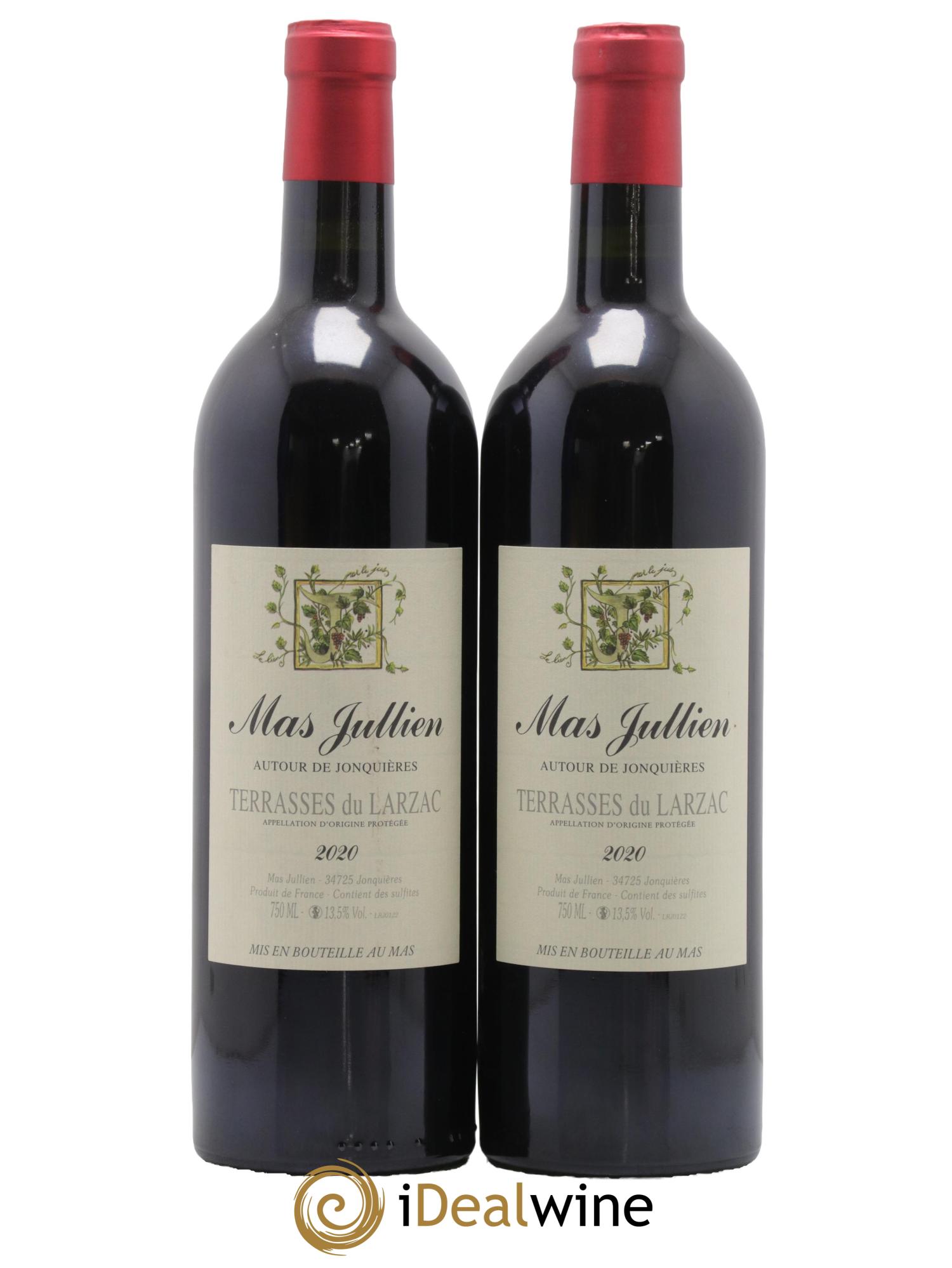 Terrasses du Larzac Mas Jullien Autour de Jonquières Olivier Jullien 2020 - Lot de 2 bouteilles - 0