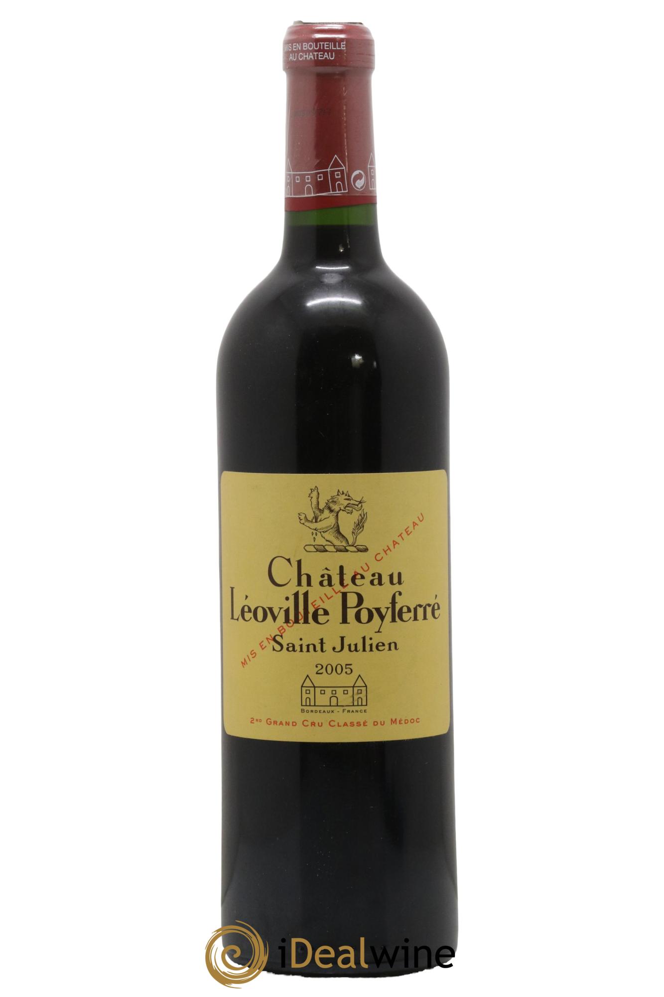 Château Léoville Poyferré 2ème Grand Cru Classé 2005 - Lot de 1 bouteille - 0