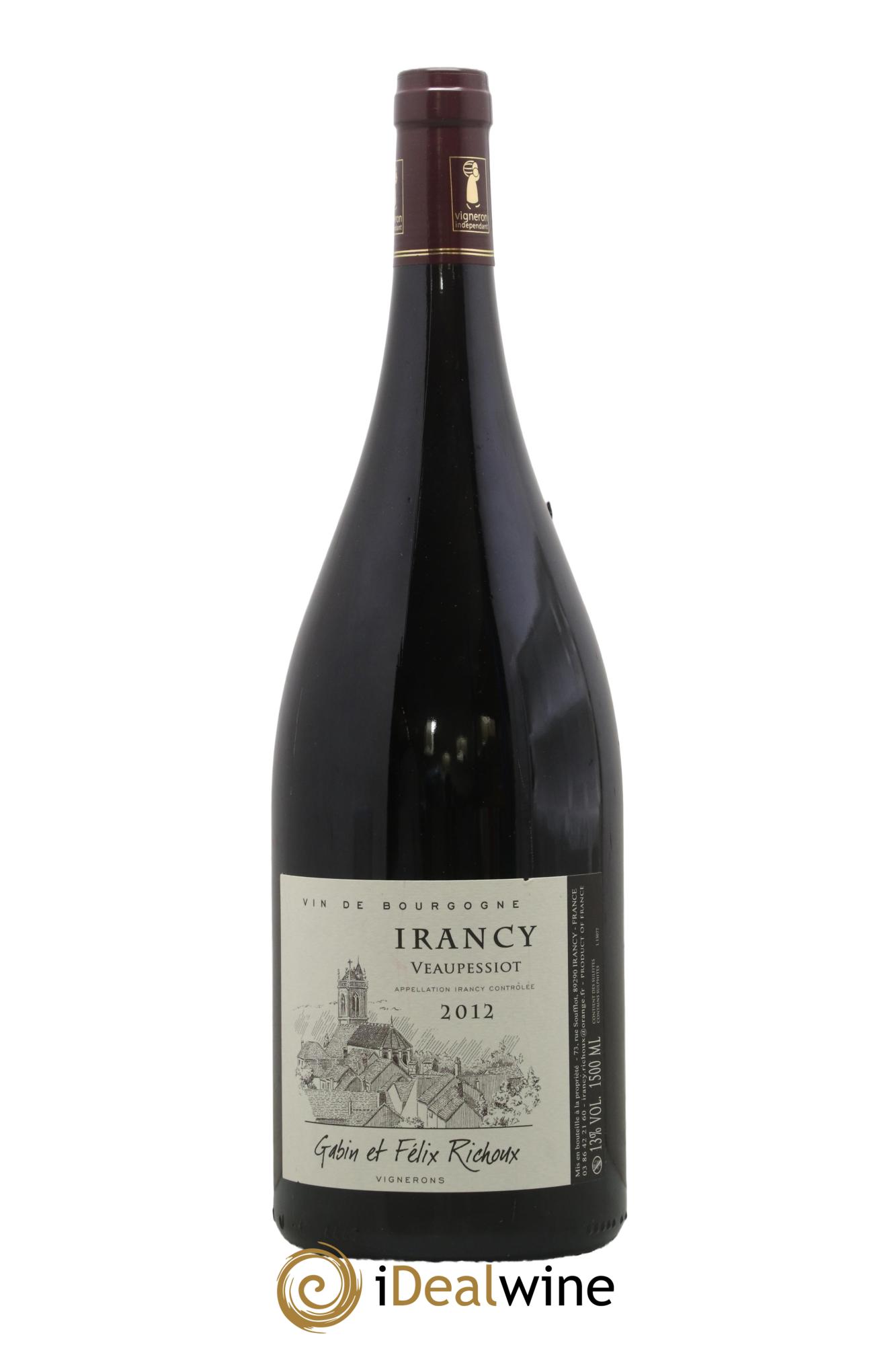 Irancy Veaupessiot Gabin et Félix Richoux 2012 - Posten von 1 Magnum - 0