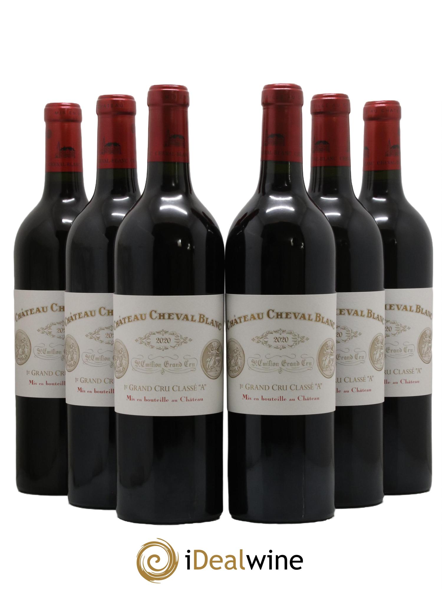 Château Cheval Blanc 1er Grand Cru Classé A 2020 - Lot de 6 bouteilles - 0