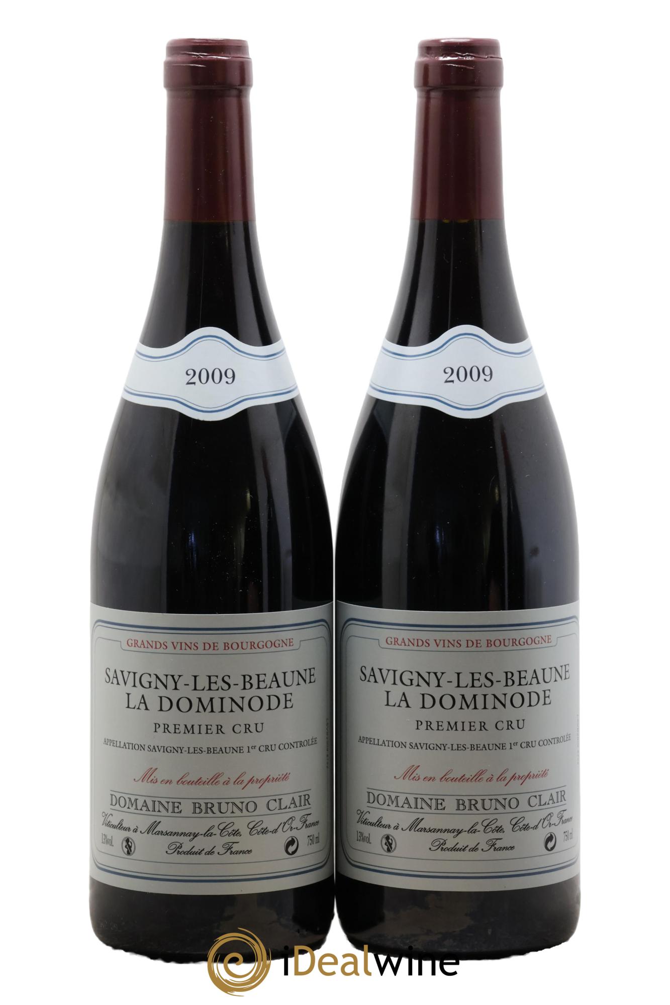 Savigny-lès-Beaune 1er Cru La Dominode Bruno Clair (Domaine) 2009 - Lot of 2 bottles - 0