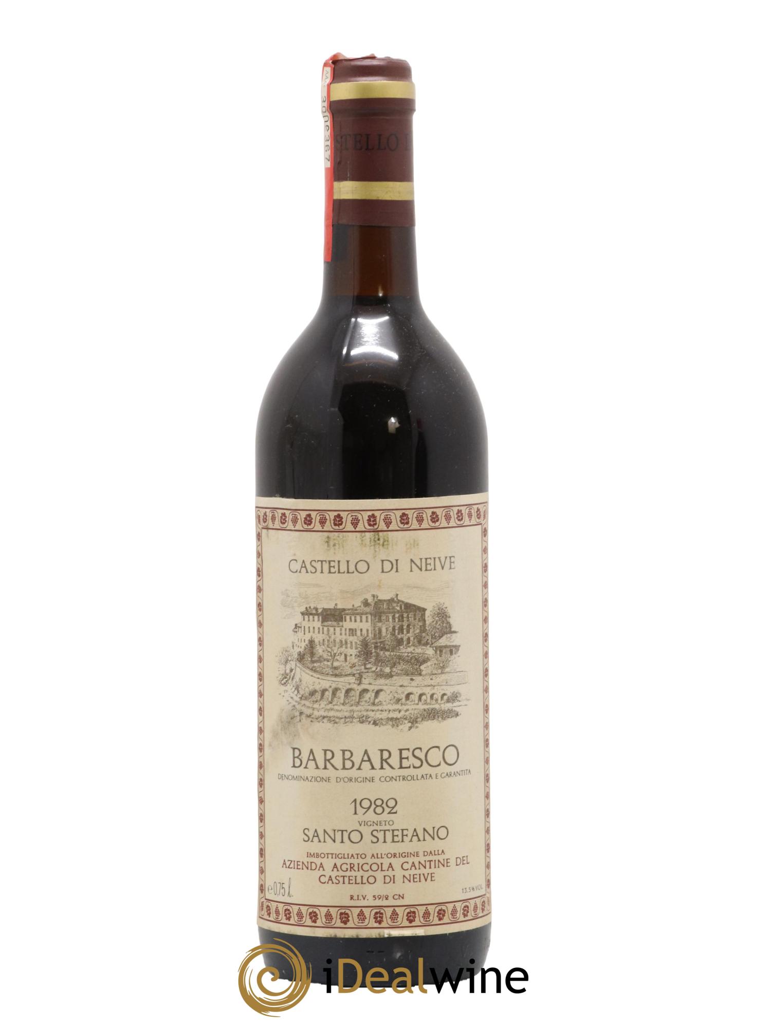 Barbaresco DOCG Santo Stefano Castello di Neive 1982 - Lot de 1 bouteille - 0