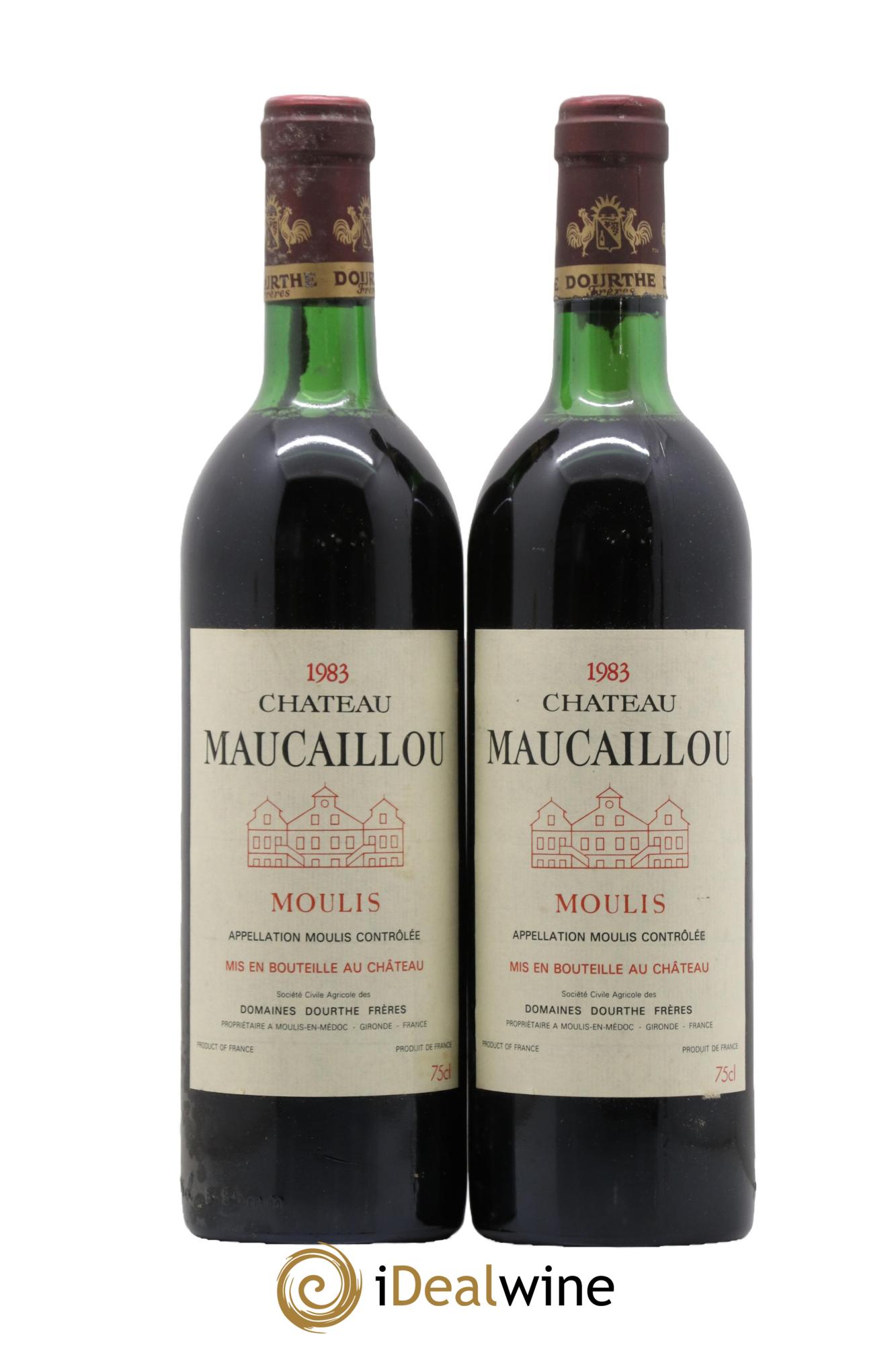 Château Maucaillou 1983 - Lot de 2 bouteilles - 0