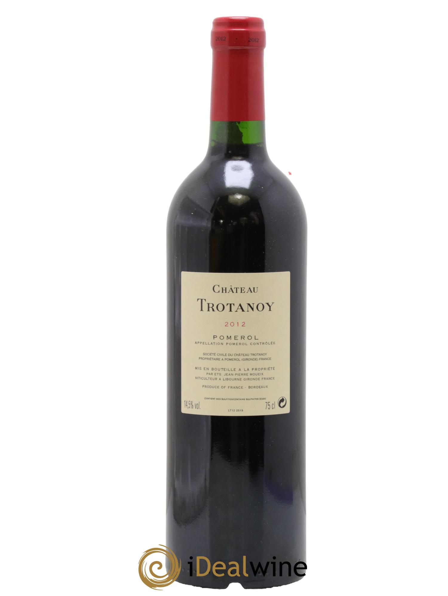 Château Trotanoy 2012 - Lot de 1 bouteille - 1