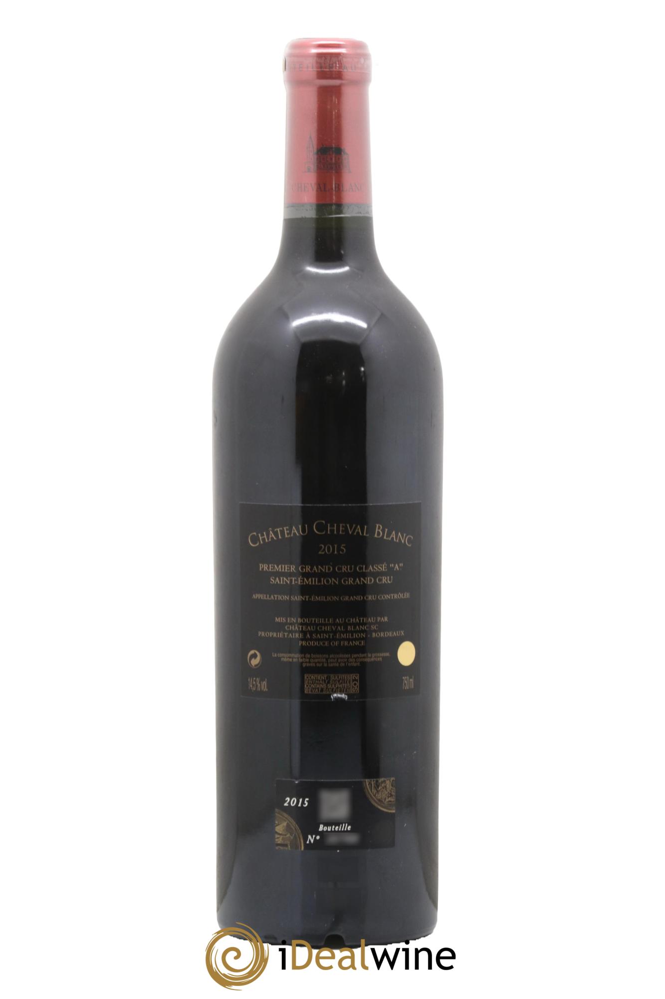 Château Cheval Blanc 1er Grand Cru Classé A 2015 - Lot de 1 bouteille - 1
