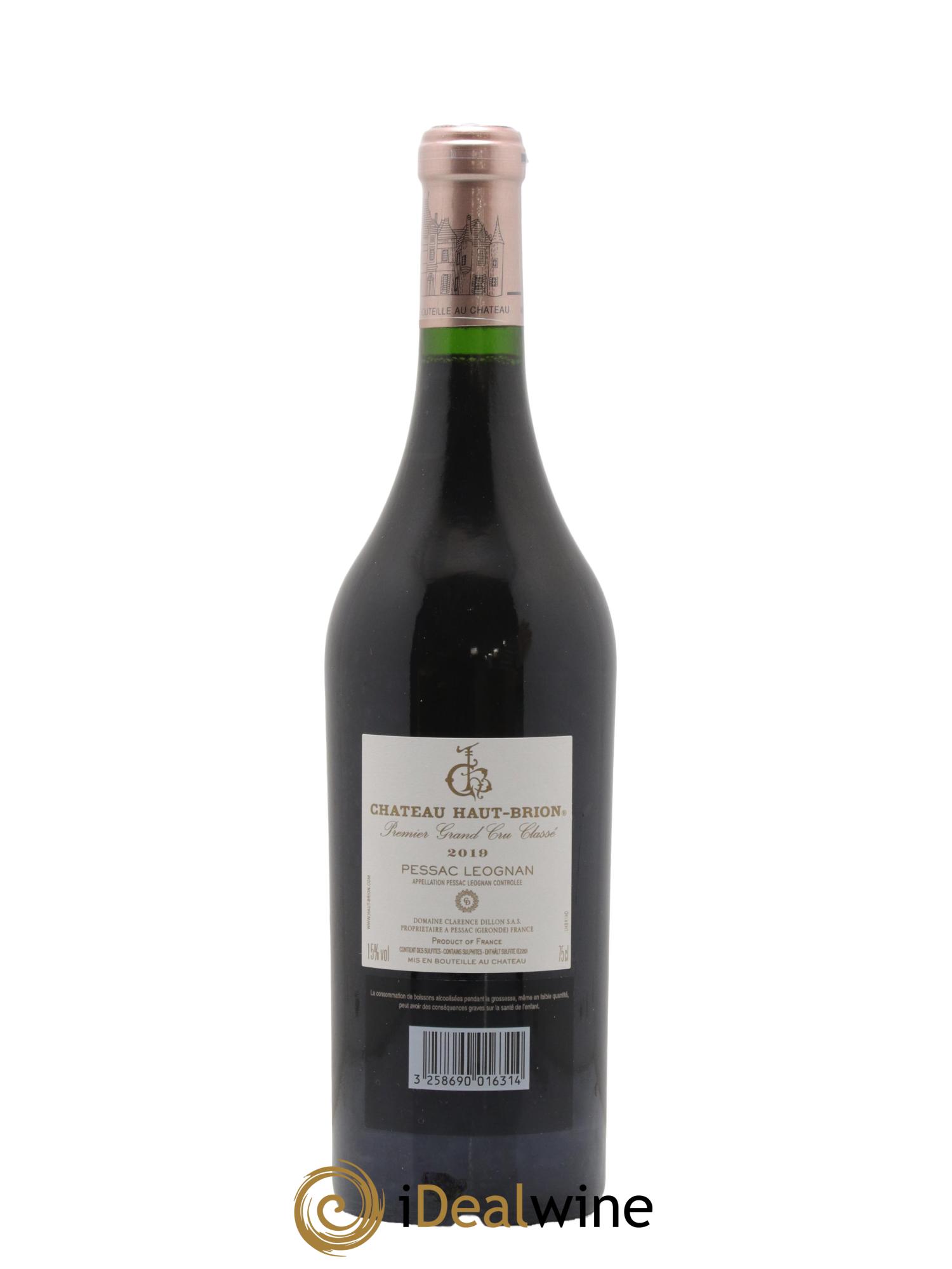 Château Haut Brion 1er Grand Cru Classé 2019 - Lot de 1 bouteille - 2
