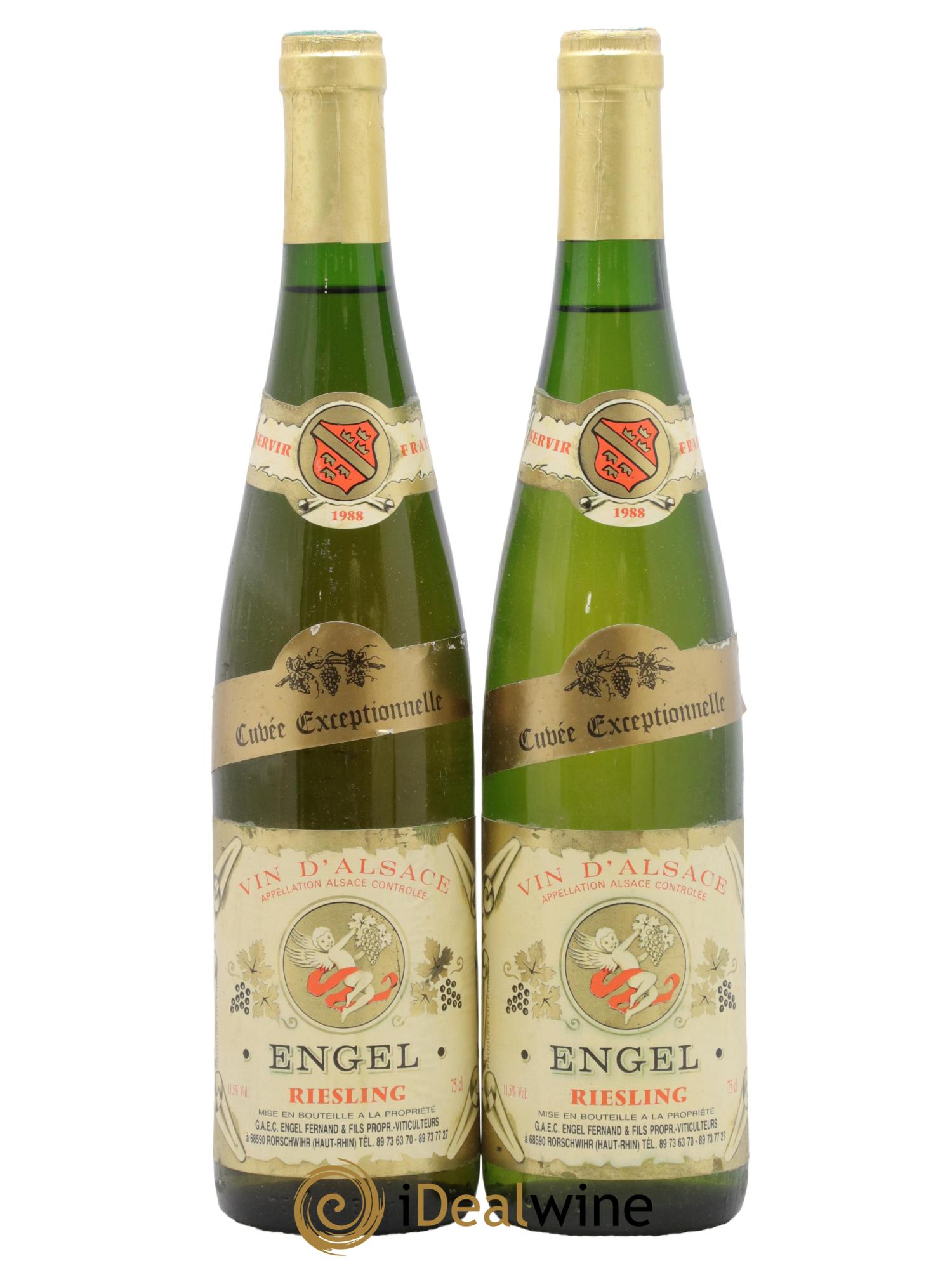 Alsace Riesling Cuvée Exceptionnelle Fernand Engel 1988 - Lot de 2 bouteilles - 0