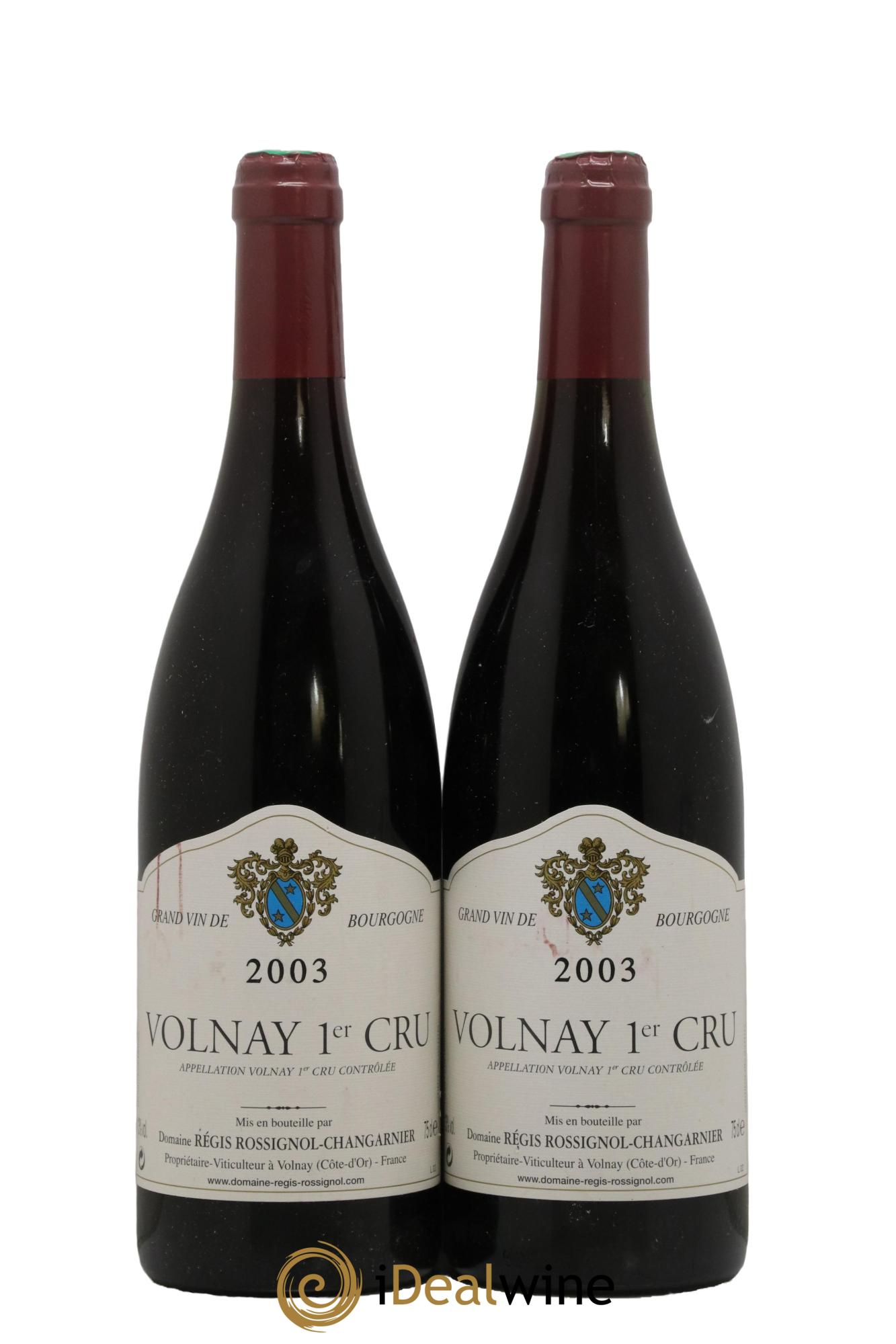 Volnay 1er Cru Rossignol Changarnier 2003 - Lotto di 2 bottiglie - 0