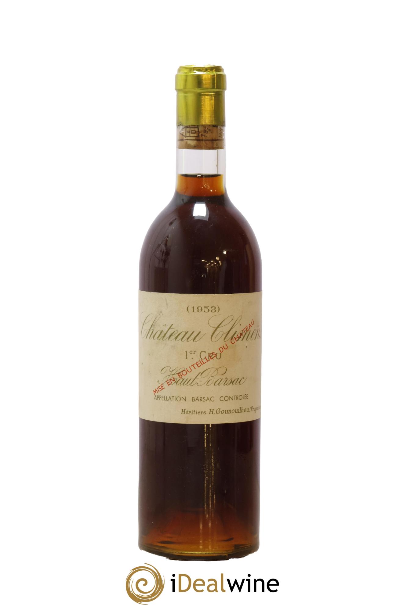 Château Climens 1er Grand Cru Classé 1953 - Lot of 1 bottle - 0