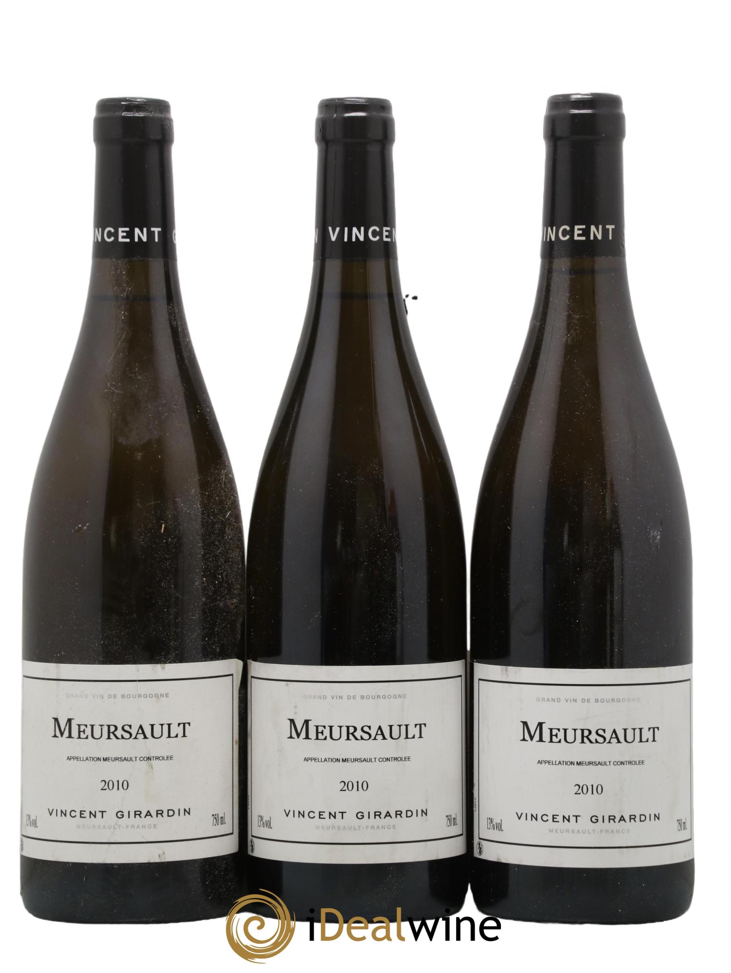 Meursault Vincent Girardin (Domaine) 2010 - Lot de 3 bouteilles - 0