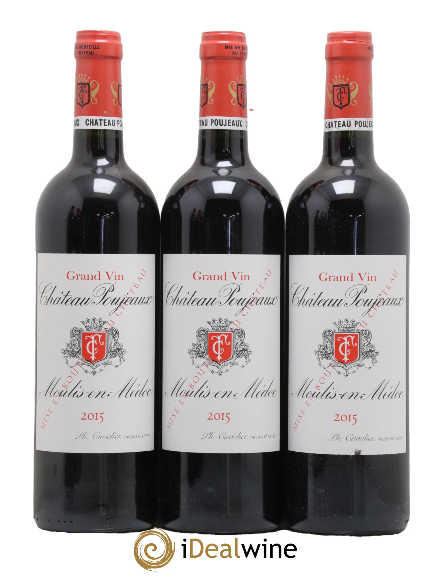 Château Poujeaux 2015 - Posten von 6 Flaschen - 2