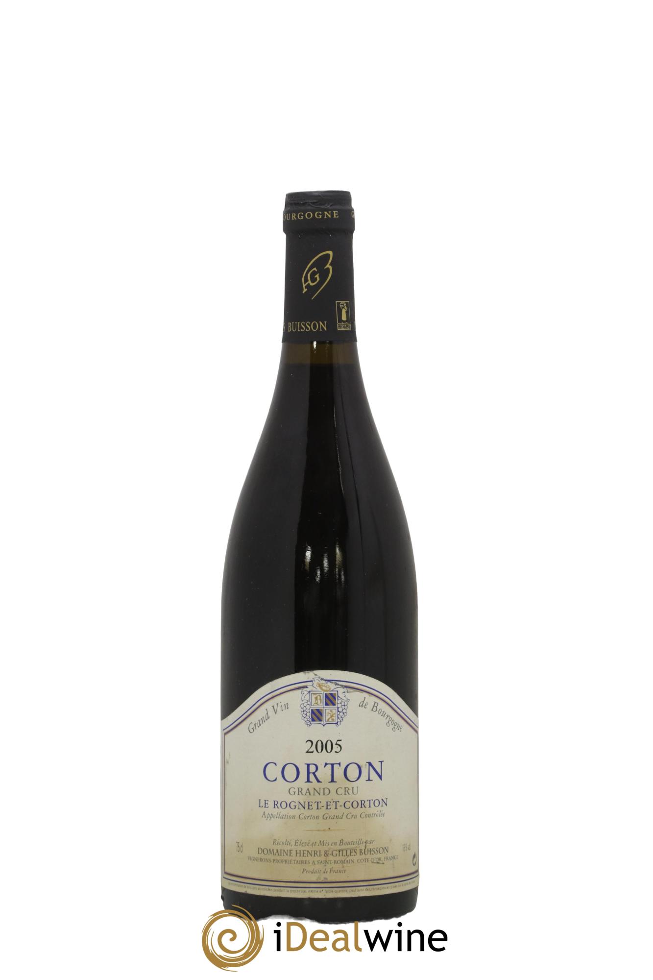 Corton Grand Cru Le Rognet-et-Corton Henri et Gilles Buisson (Domaine) 2005 - Lot de 1 bouteille - 0