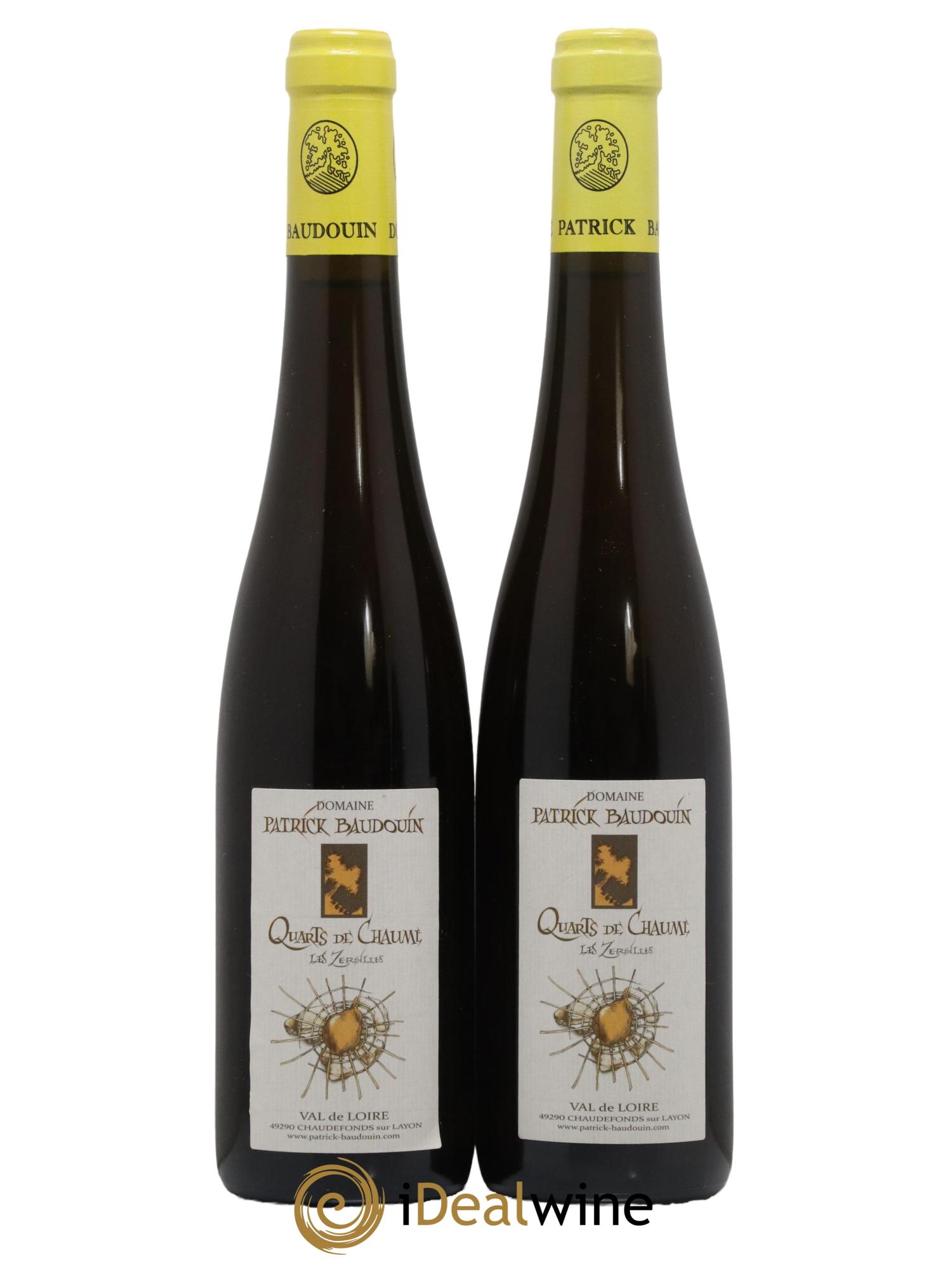 Quarts de Chaume Zersilles Patrick Baudouin 2014 - Lot de 2 format 50cls - 0