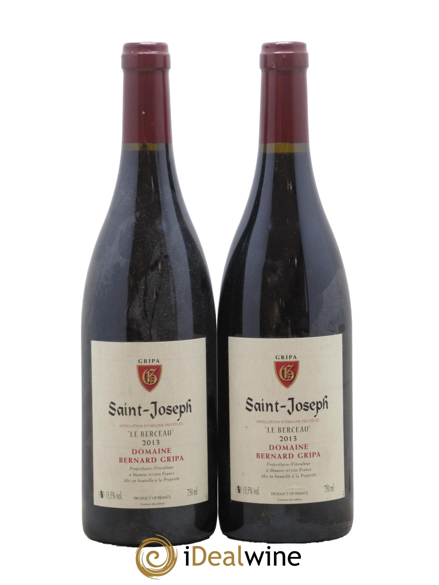 Saint-Joseph Le Berceau Bernard Gripa (Domaine) 2013 - Lot de 2 bouteilles - 0