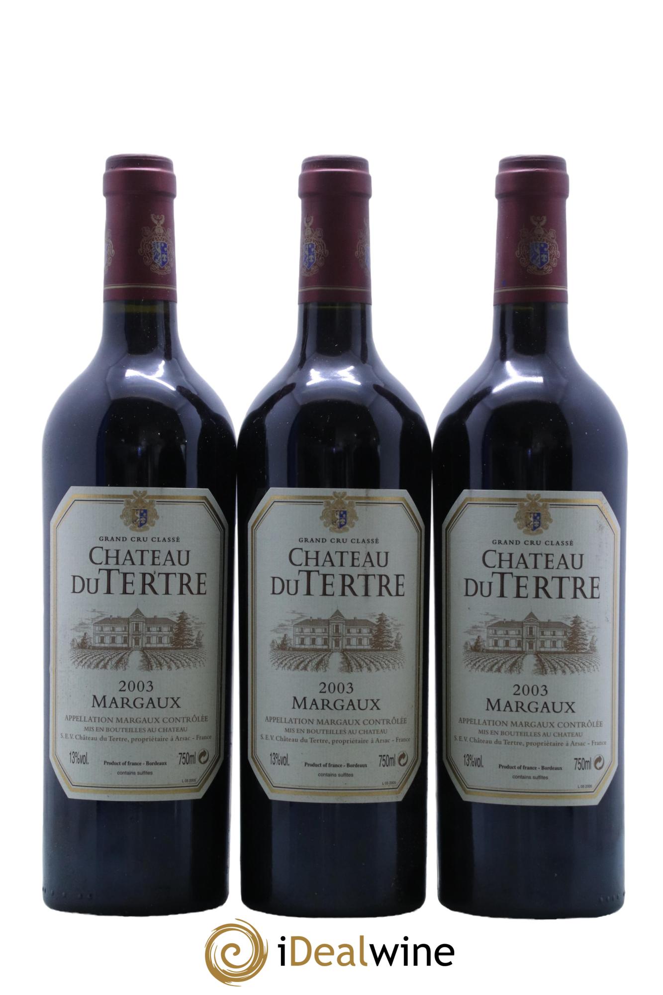 Château du Tertre 5ème Grand Cru Classé 2003 - Lot de 12 bouteilles - 4