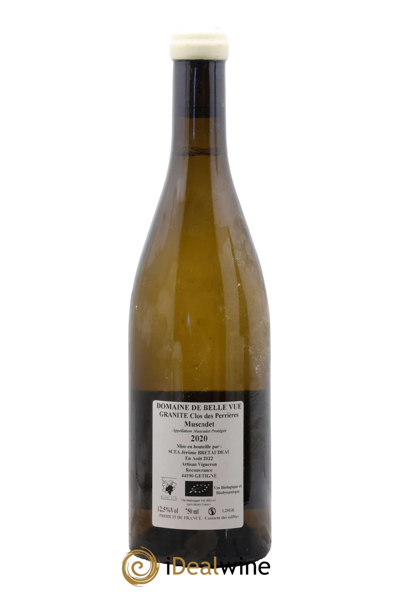 Muscadet-Sèvre-et-Maine Granite Clos des Perrières Jérôme Bretaudeau - Domaine de Bellevue 2020 - Lotto di 1 bottiglia - 1