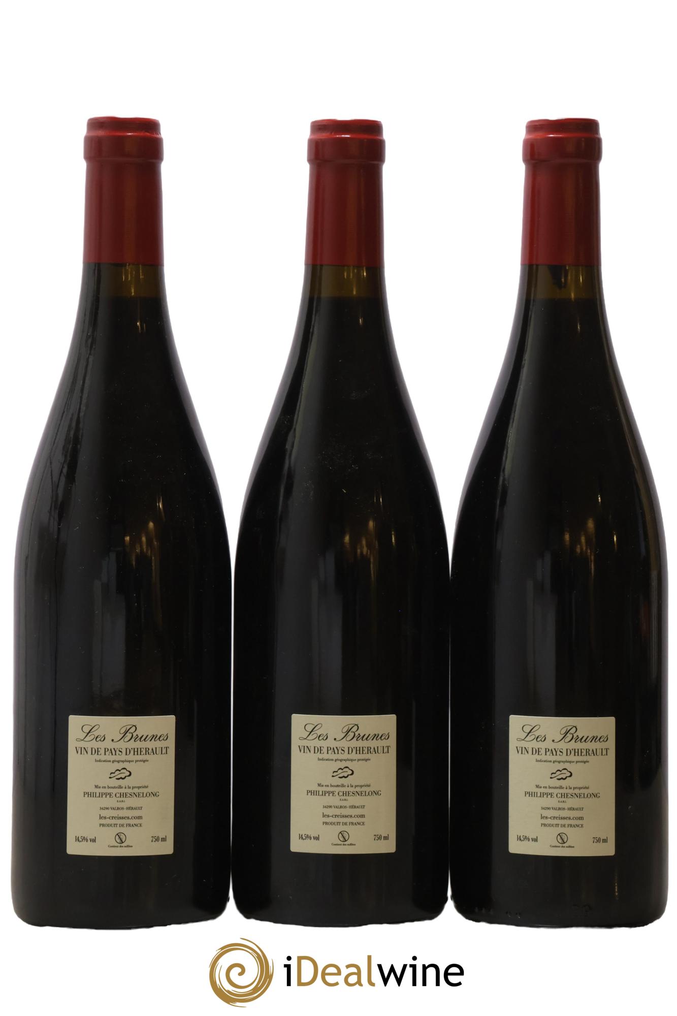 Vin de France Les Brunes Les Creisses (Domaine) 2019 - Lotto di 3 bottiglie - 1