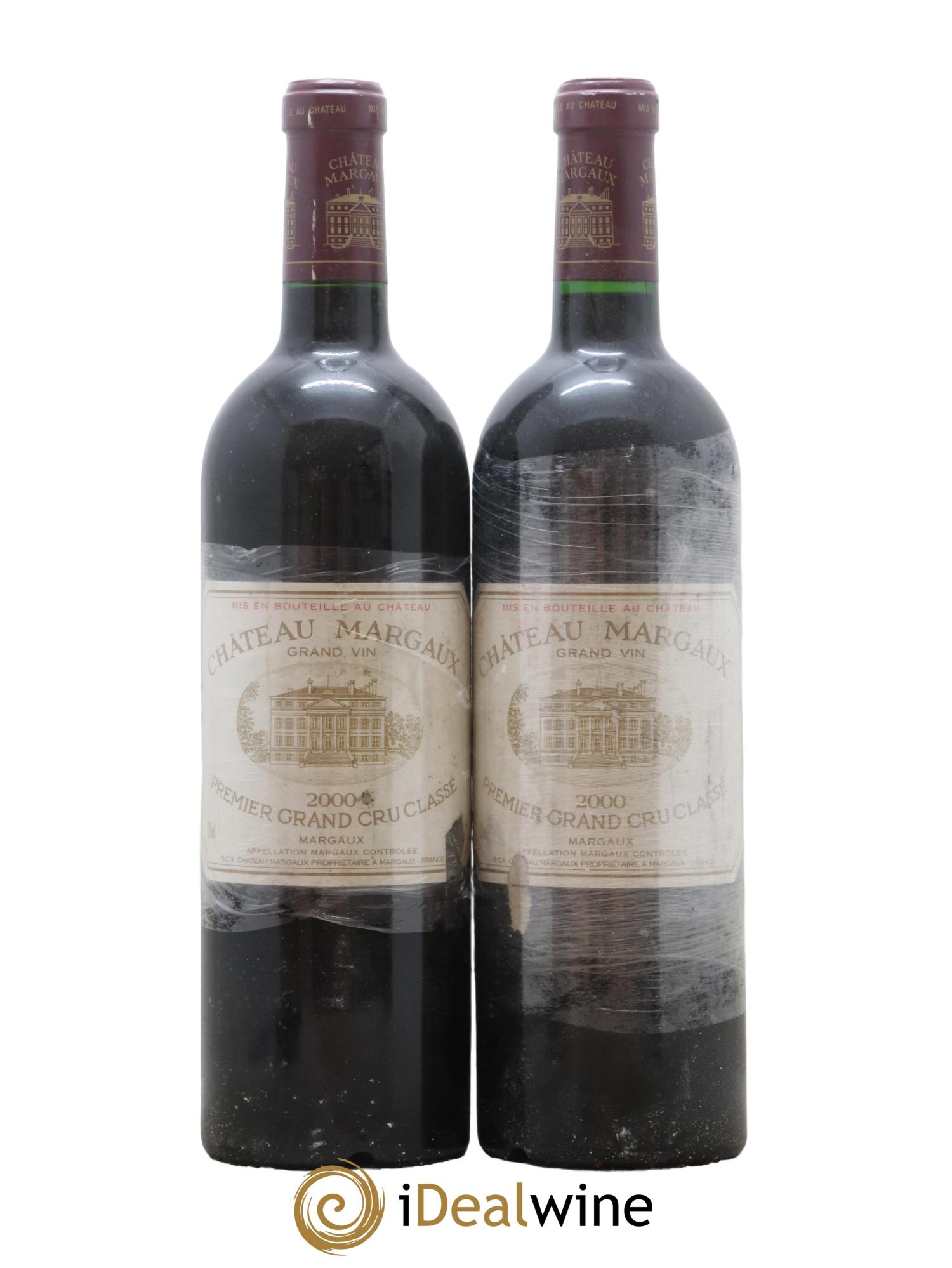 Château Margaux 1er Grand Cru Classé 2000 - Lot de 2 bouteilles - 0