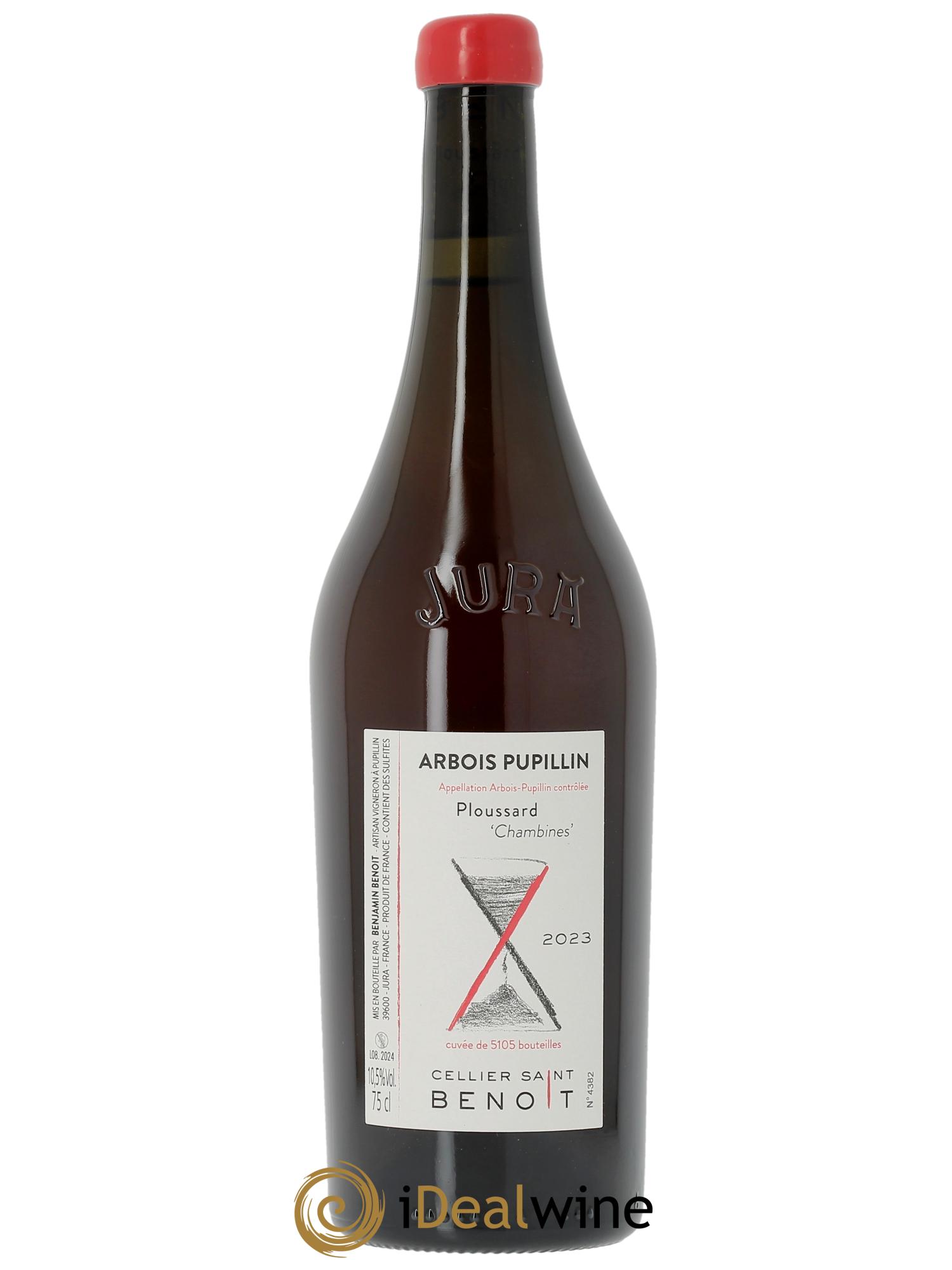 Arbois Pupillin Ploussard Chambines Cellier Saint Benoît 2023 - Lot de 1 bouteille - 0