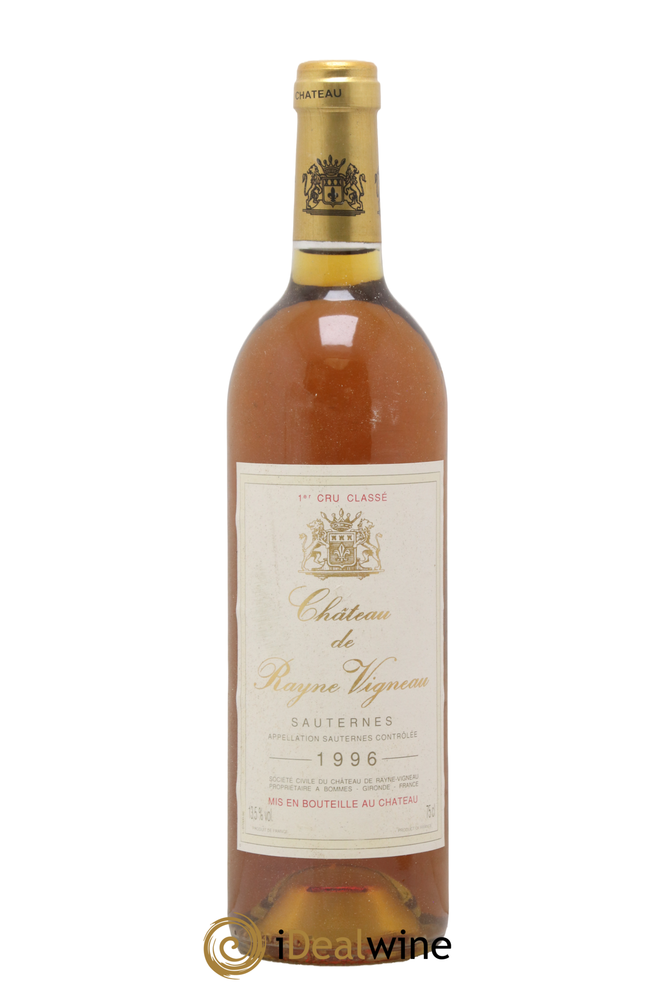 Château de Rayne Vigneau 1er Grand Cru Classé 1996 - Lotto di 1 bottiglia - 0