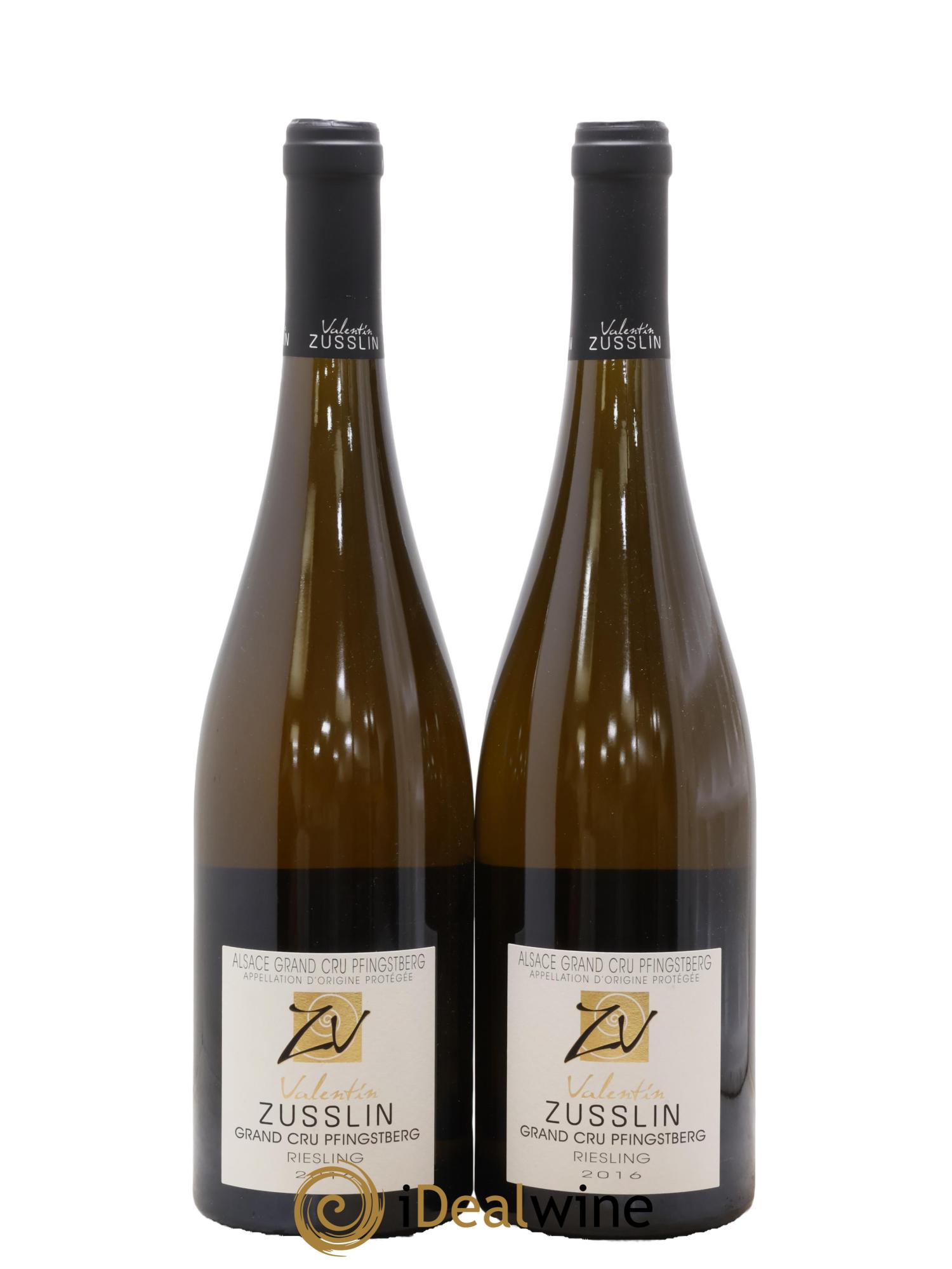 Alsace Riesling Grand Cru Pfingstberg Valentin Zusslin (Domaine) 2016 - Lot de 2 bouteilles - 0