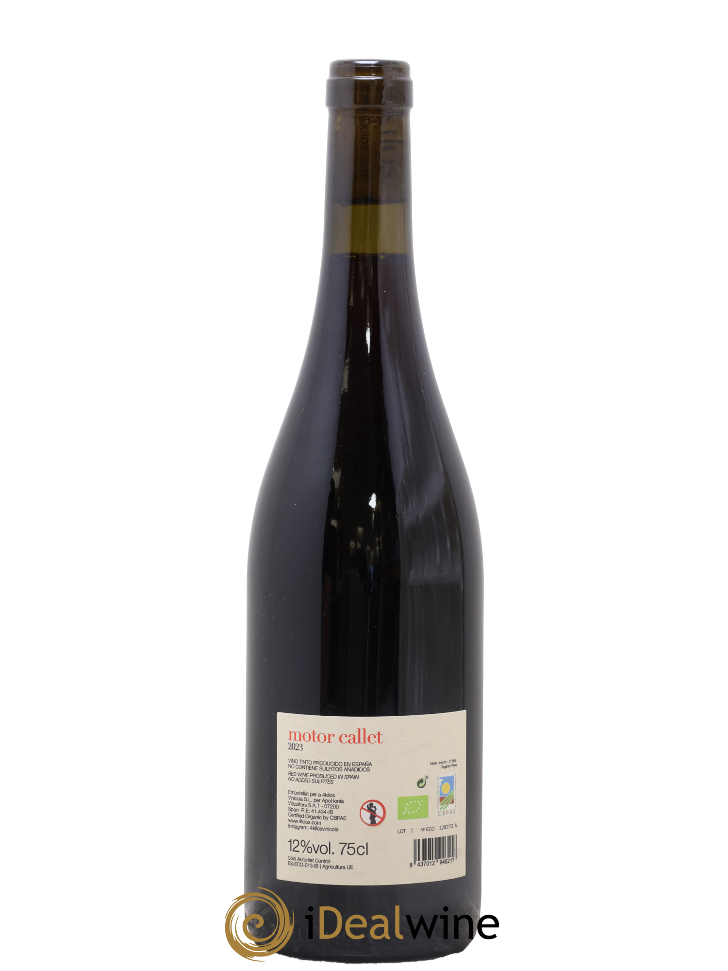 Vino de la Tierra de Mallorca Motor Callet 4 Kilos Vinícola 2023 - Posten von 1 Flasche - 1
