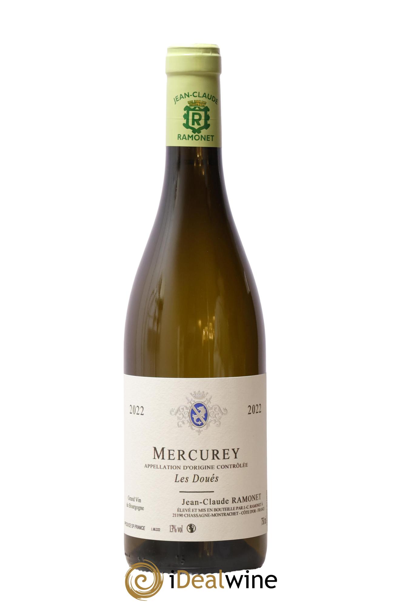 Mercurey Les Doués Jean-Claude Ramonet 2022 - Lot de 1 bouteille - 0