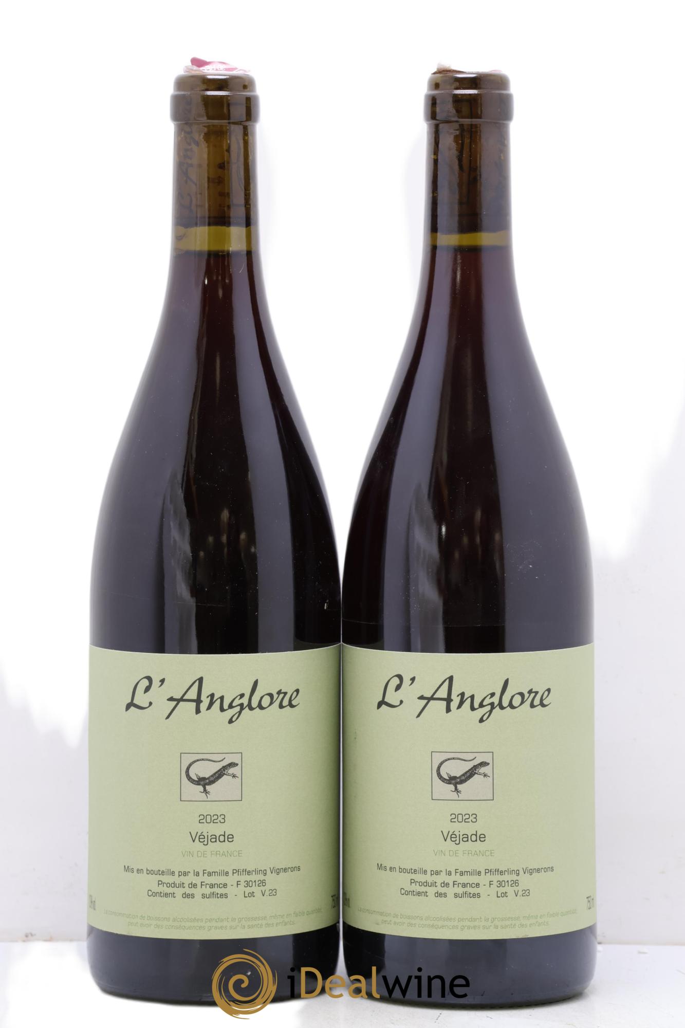 Vin de France Véjade L'Anglore 2023 - Lot de 2 bouteilles - 0