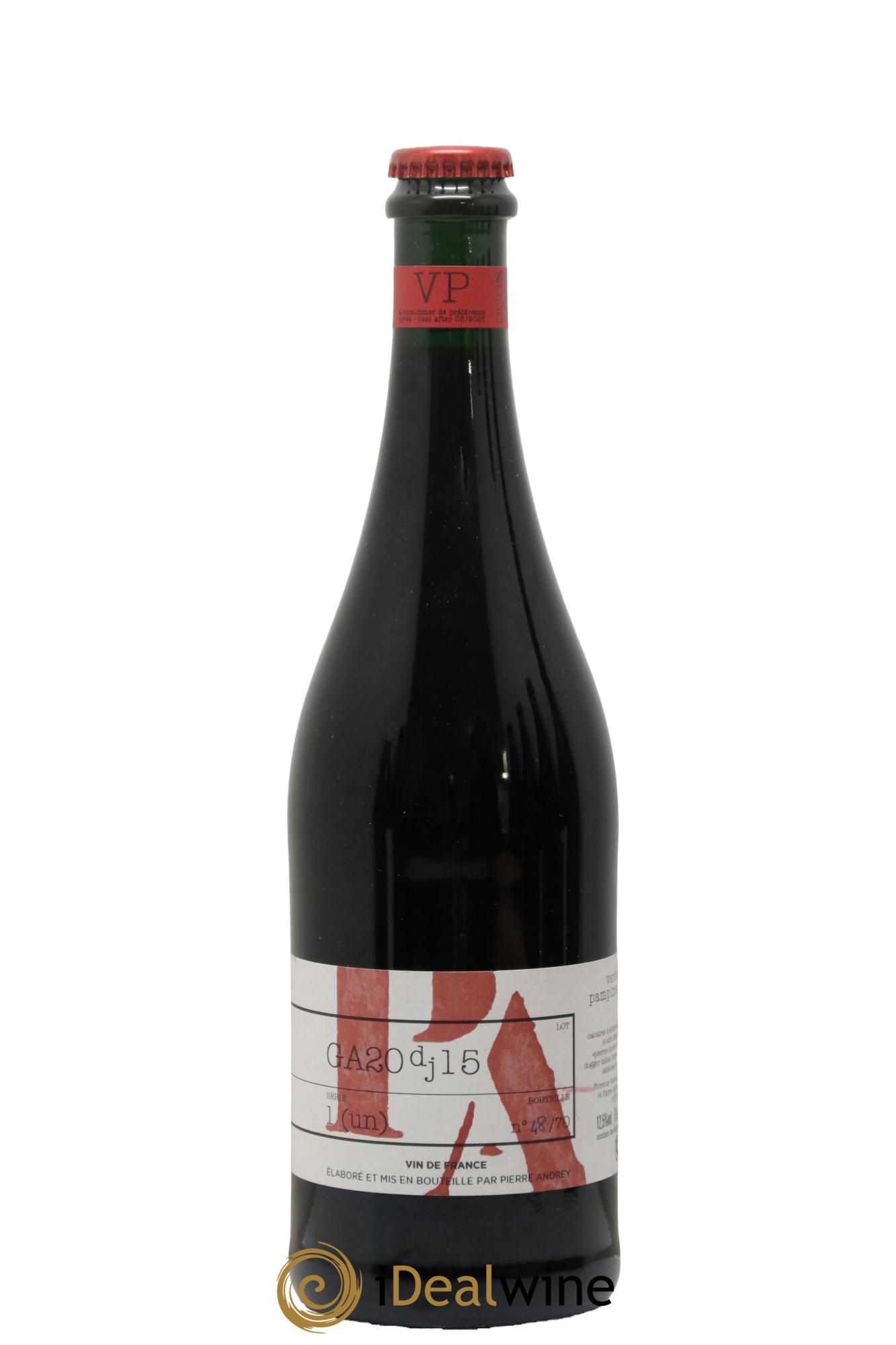 Vin de France Verba Pampinea Gamay Florence Bouleaux et Pierre Andrey 2020 - Lot de 1 bouteille - 0