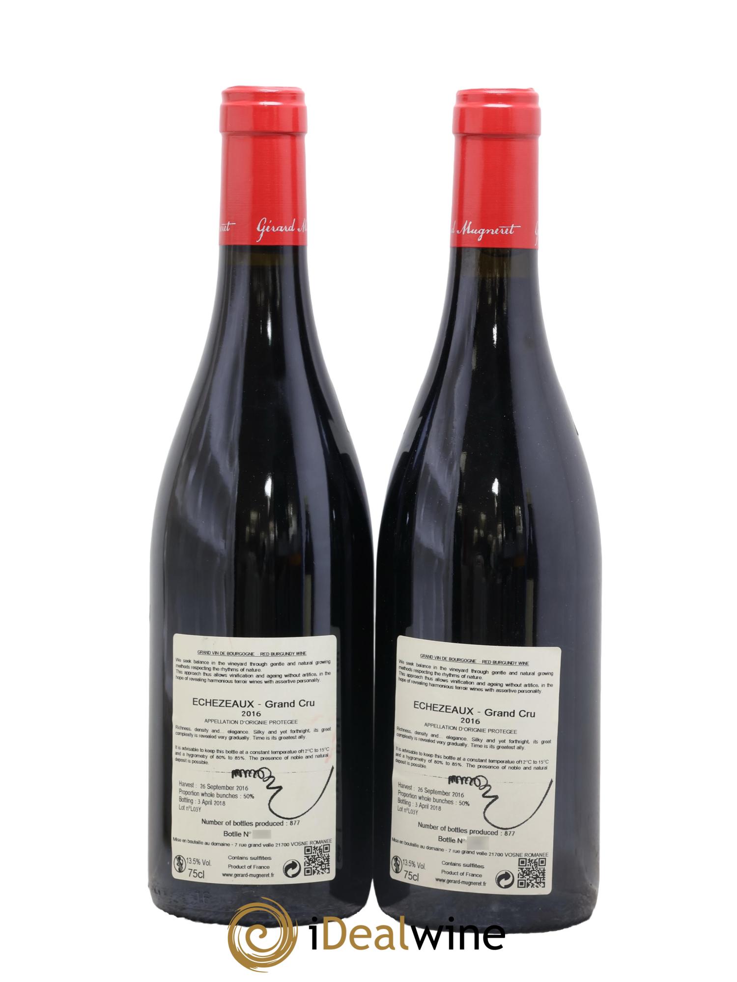 Echezeaux Grand Cru Gérard Mugneret 2016 - Lot of 2 bottles - 1