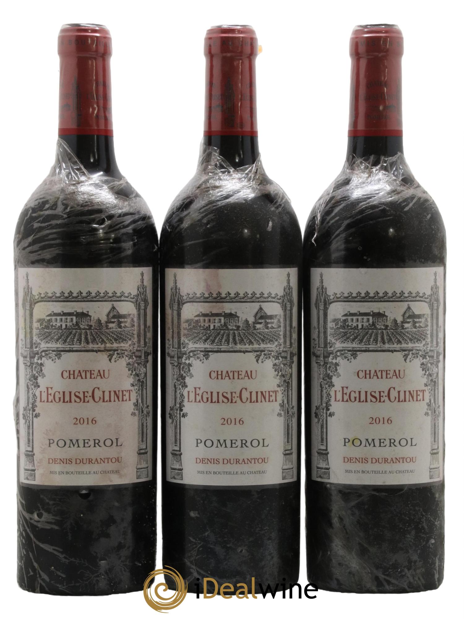 Château l' Église Clinet 2016 - Lot de 3 bouteilles - 0