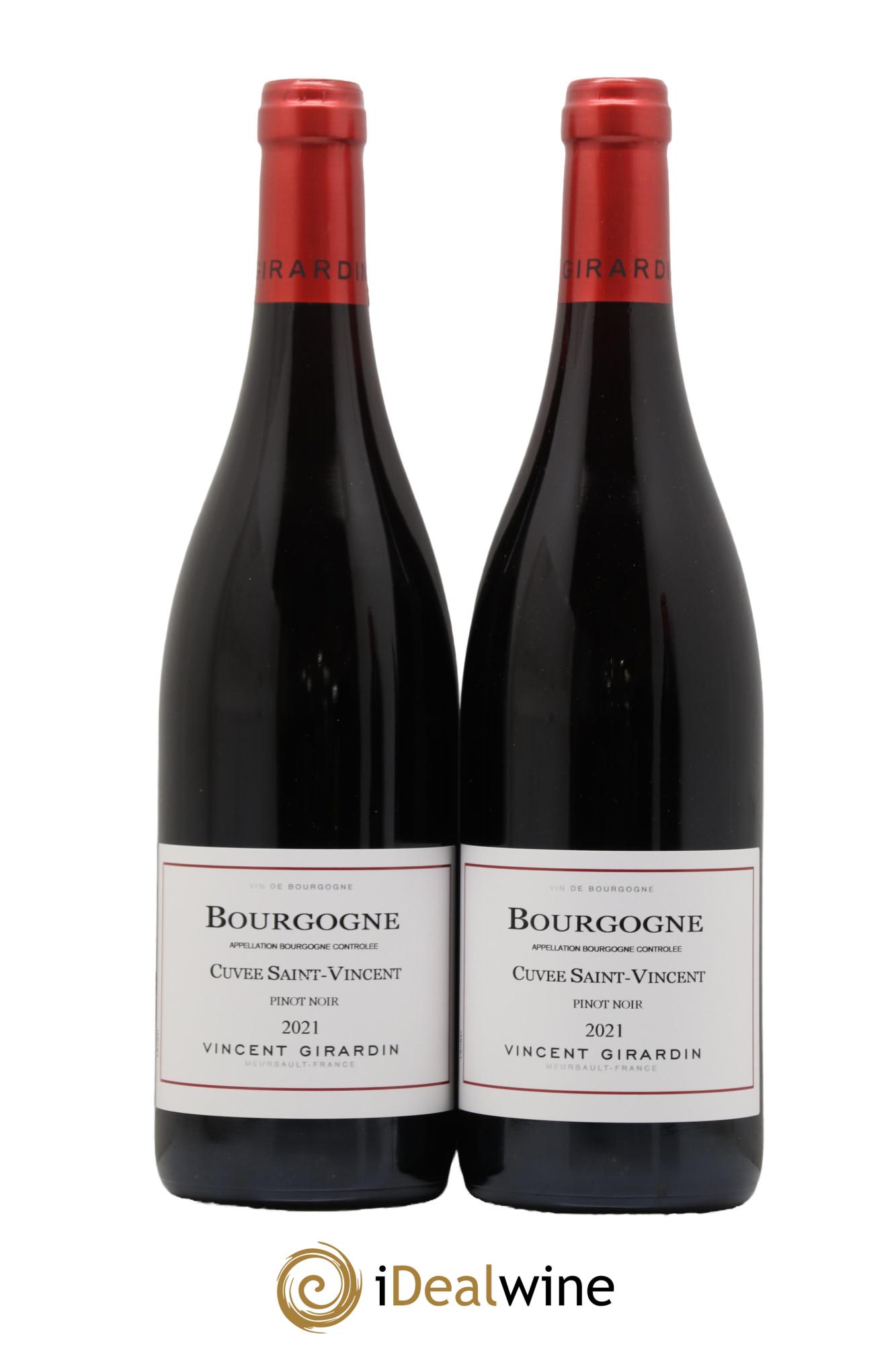 Bourgogne Pinot noir Cuvée Saint Vincent Vincent Girardin (Domaine) 2021 - Lot de 2 bouteilles - 0