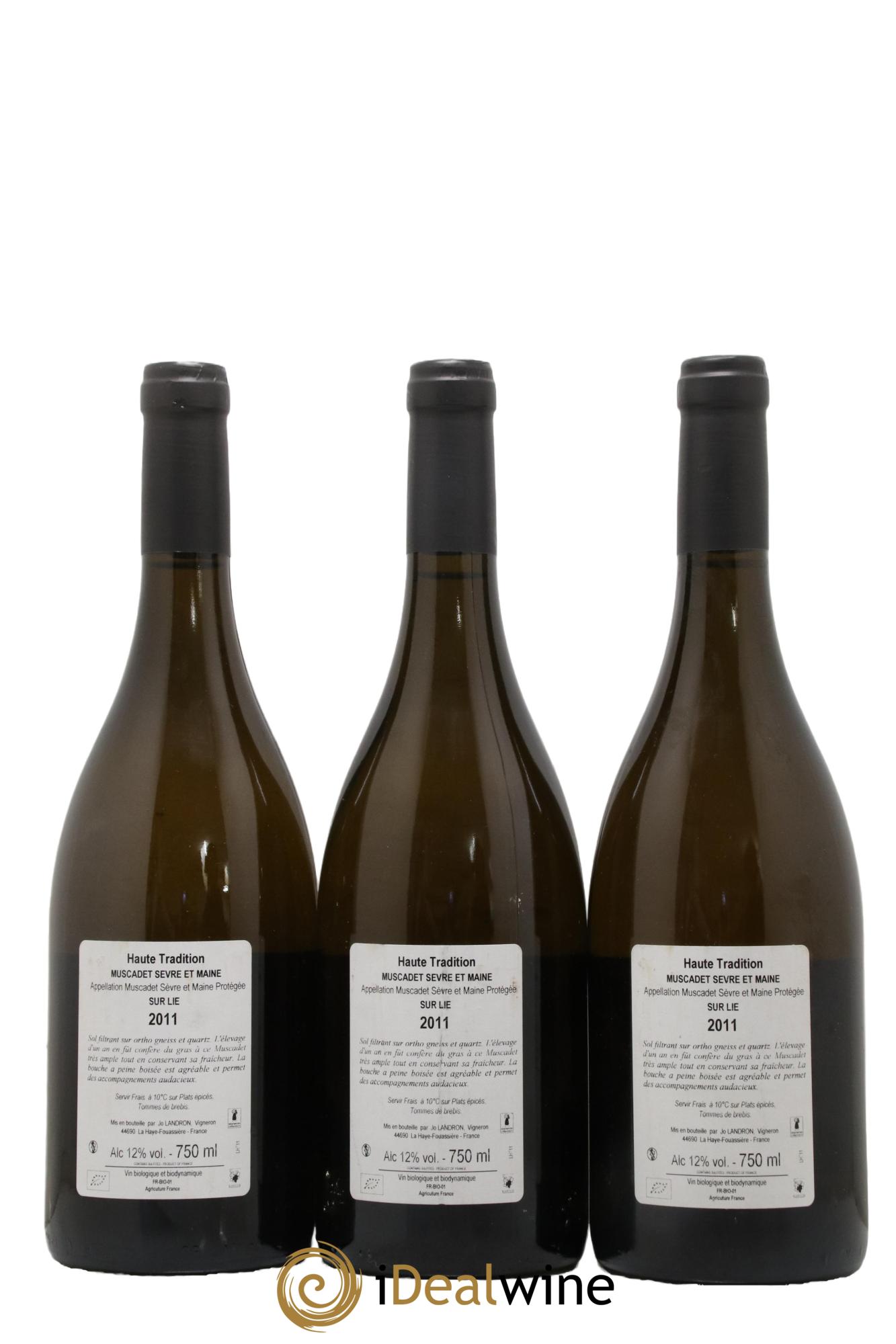 Muscadet-Sèvre-et-Maine Haute Tradition Jo Landron 2011 - Lot de 3 bouteilles - 1