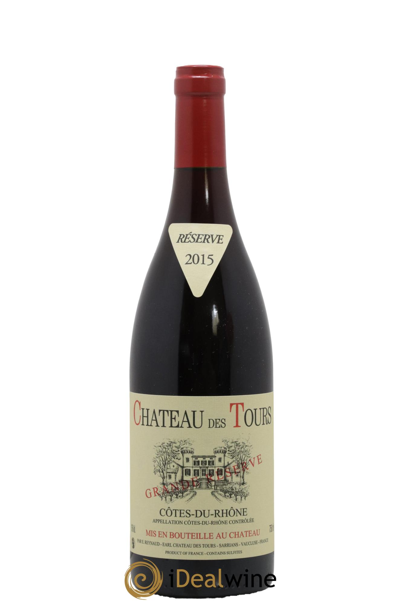 Côtes-du-Rhône Château des Tours Grande Réserve Emmanuel Reynaud 2015 - Lot de 1 bouteille - 0